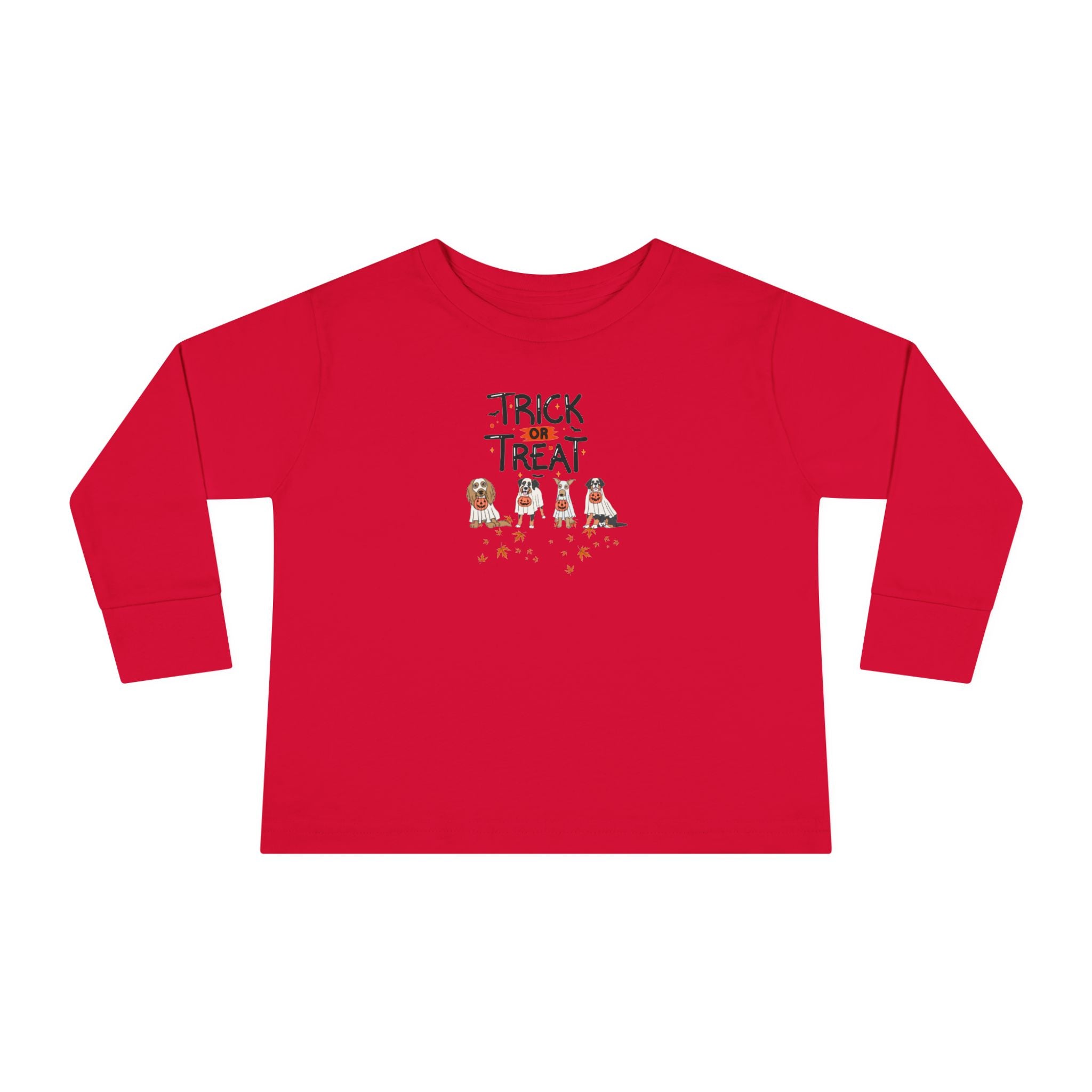 Pooch Trick or Treat Toddler Long Sleeve Tee