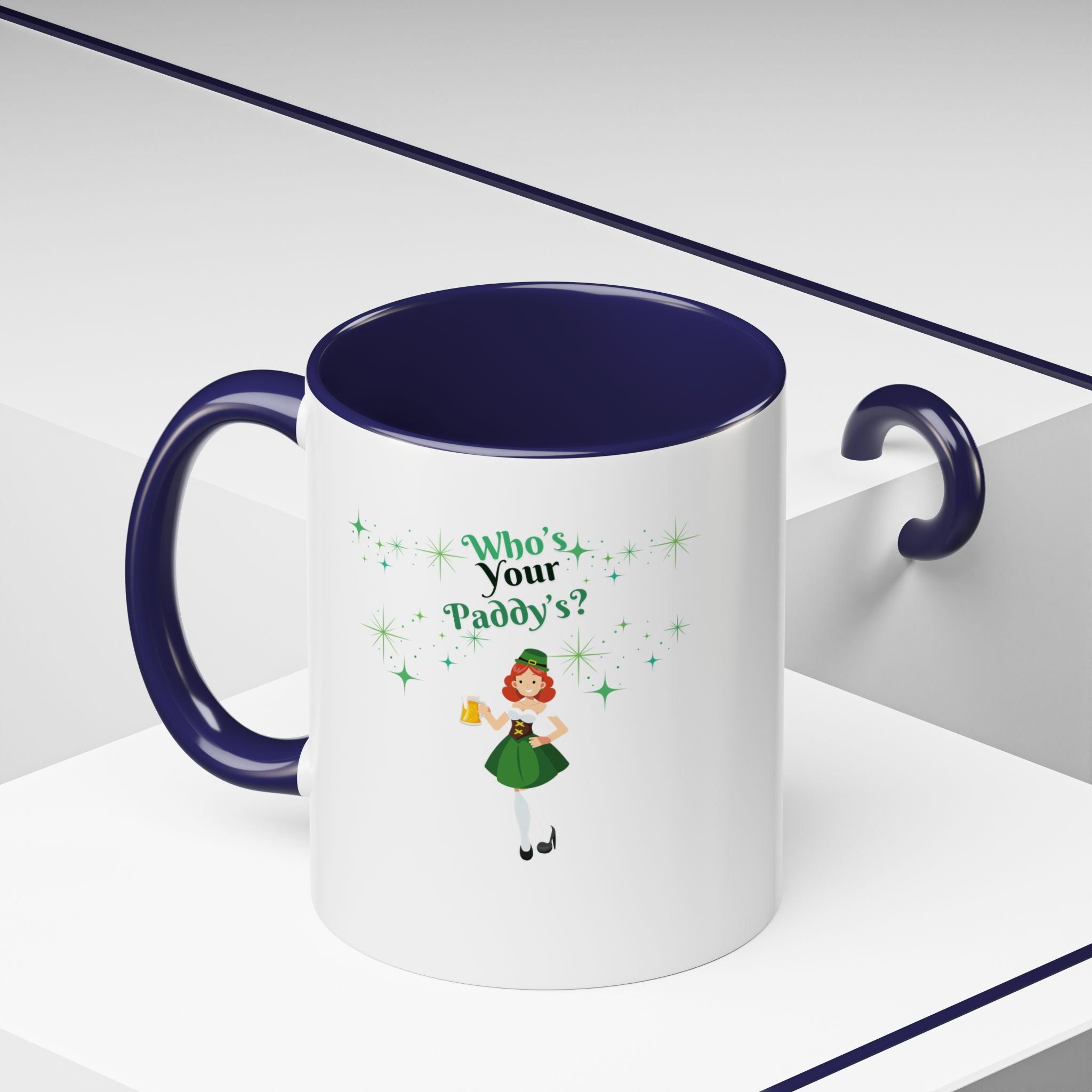 Who's Your Paddy's? Accent Coffee Mug