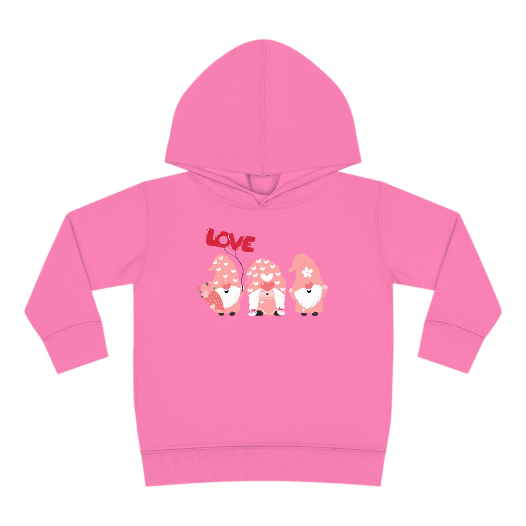Love Gnome Day Toddler Pullover Fleece Hoodie