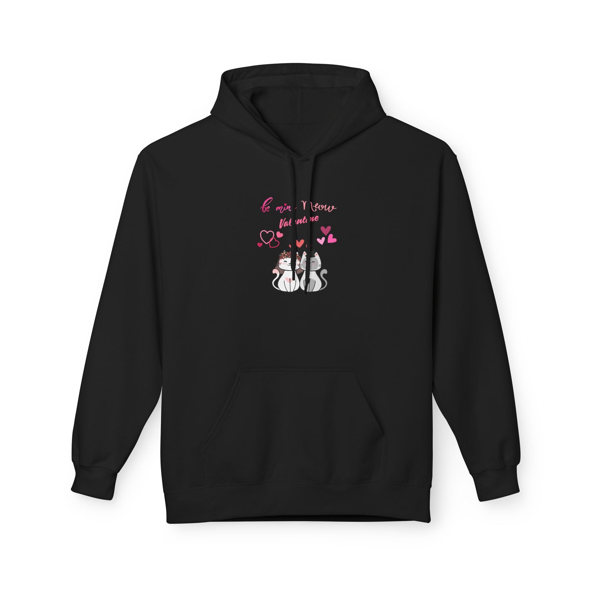 Meow Valentine's Day Unisex Midweight Softstyle Fleece Hoodie