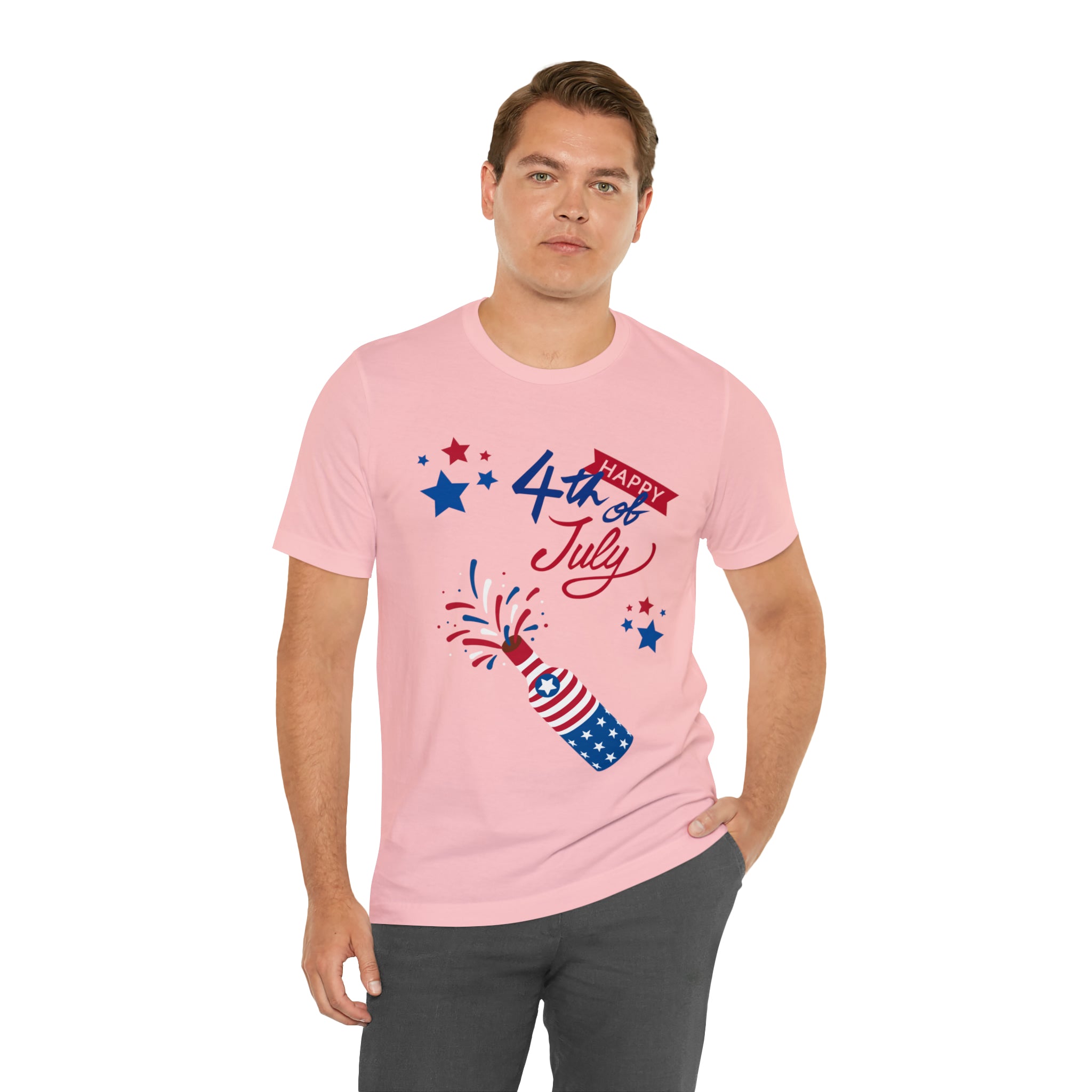 Happy 4th Of July Celebration Unisex Jersey Short Sleeve Tee