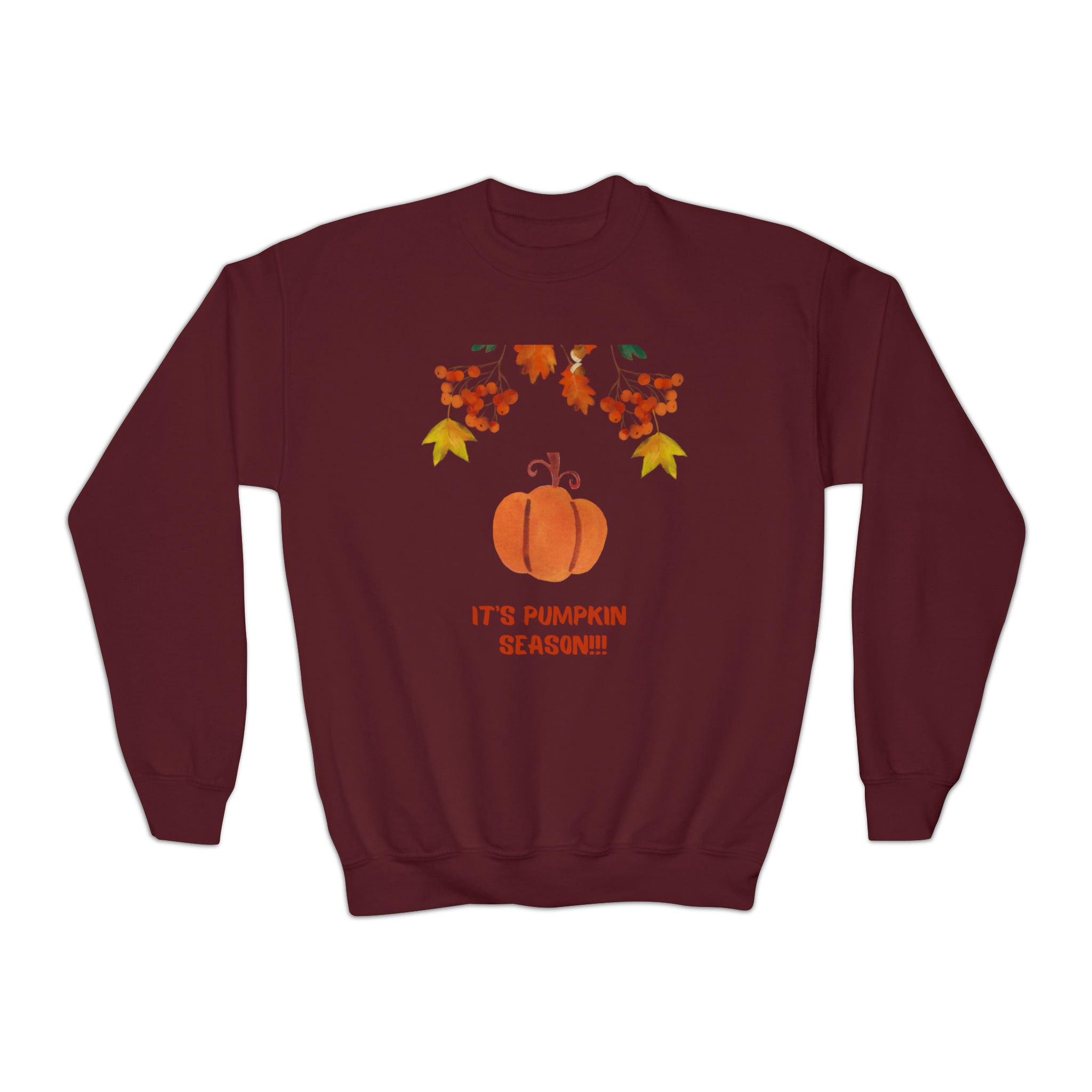 Pumpkin Season Youth Crewneck Sweatshirt
