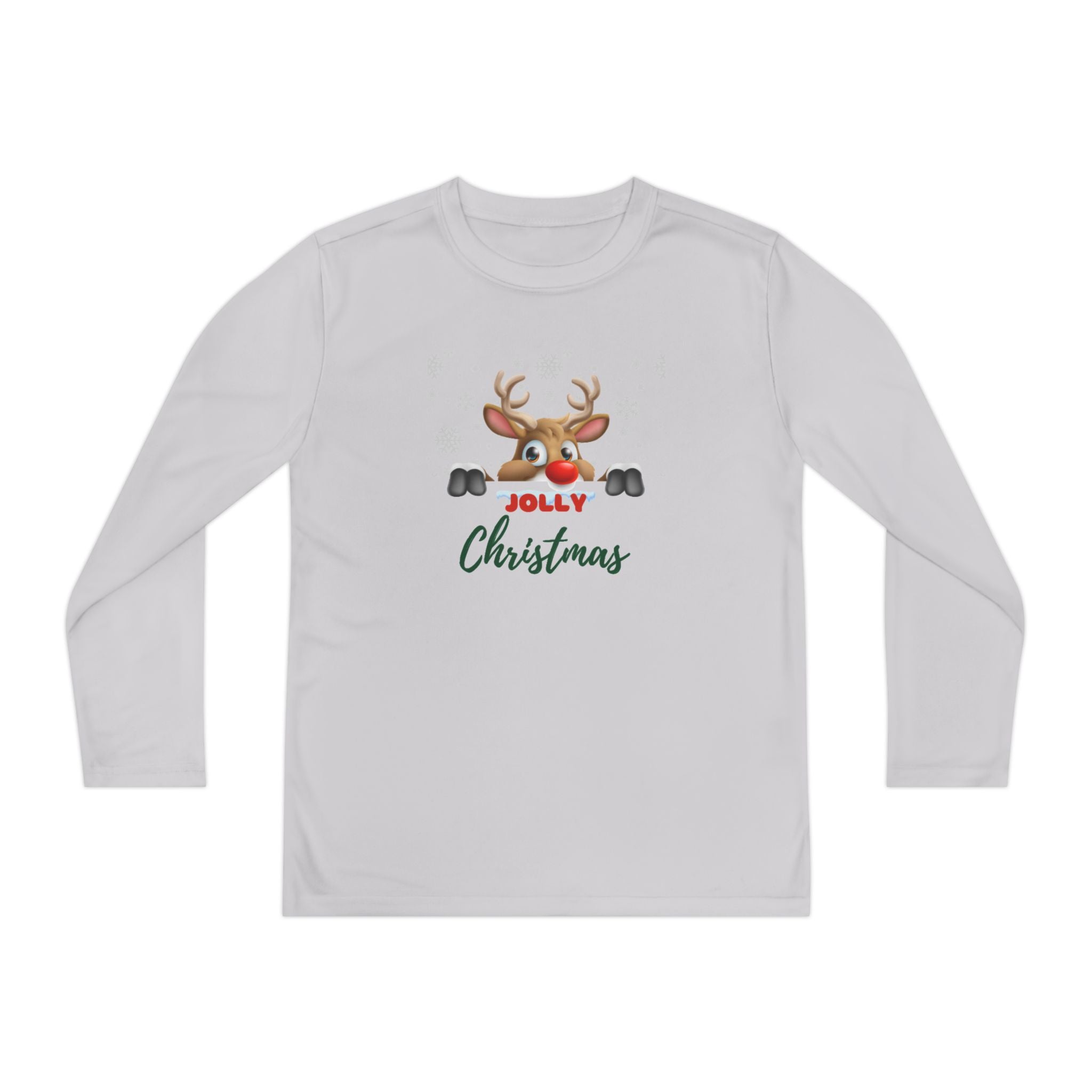 Jolly Christmas Youth Long Sleeve Competitor Tee