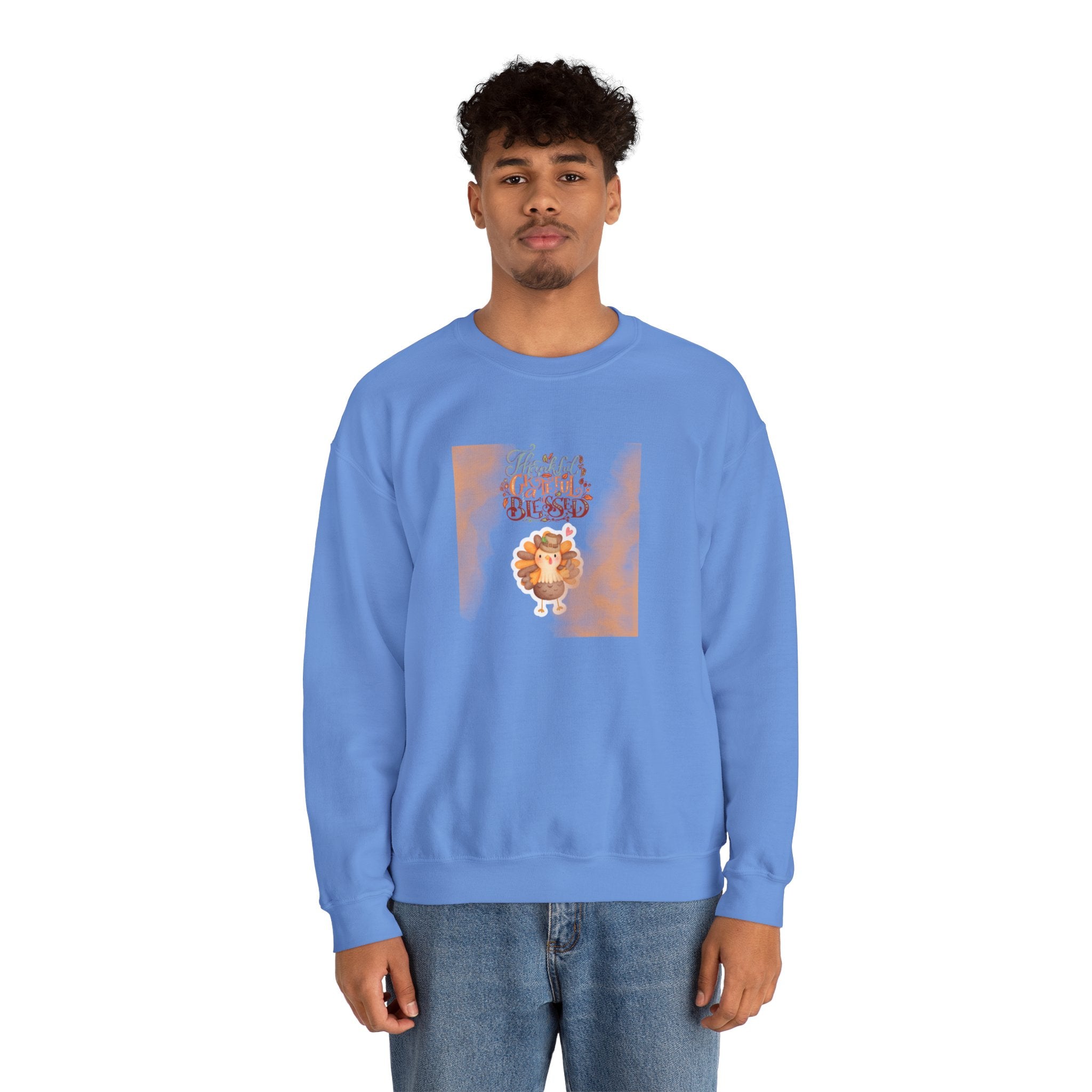 Thankful Grateful Blessed Unisex Heavy Blend™ Crewneck Sweatshirt
