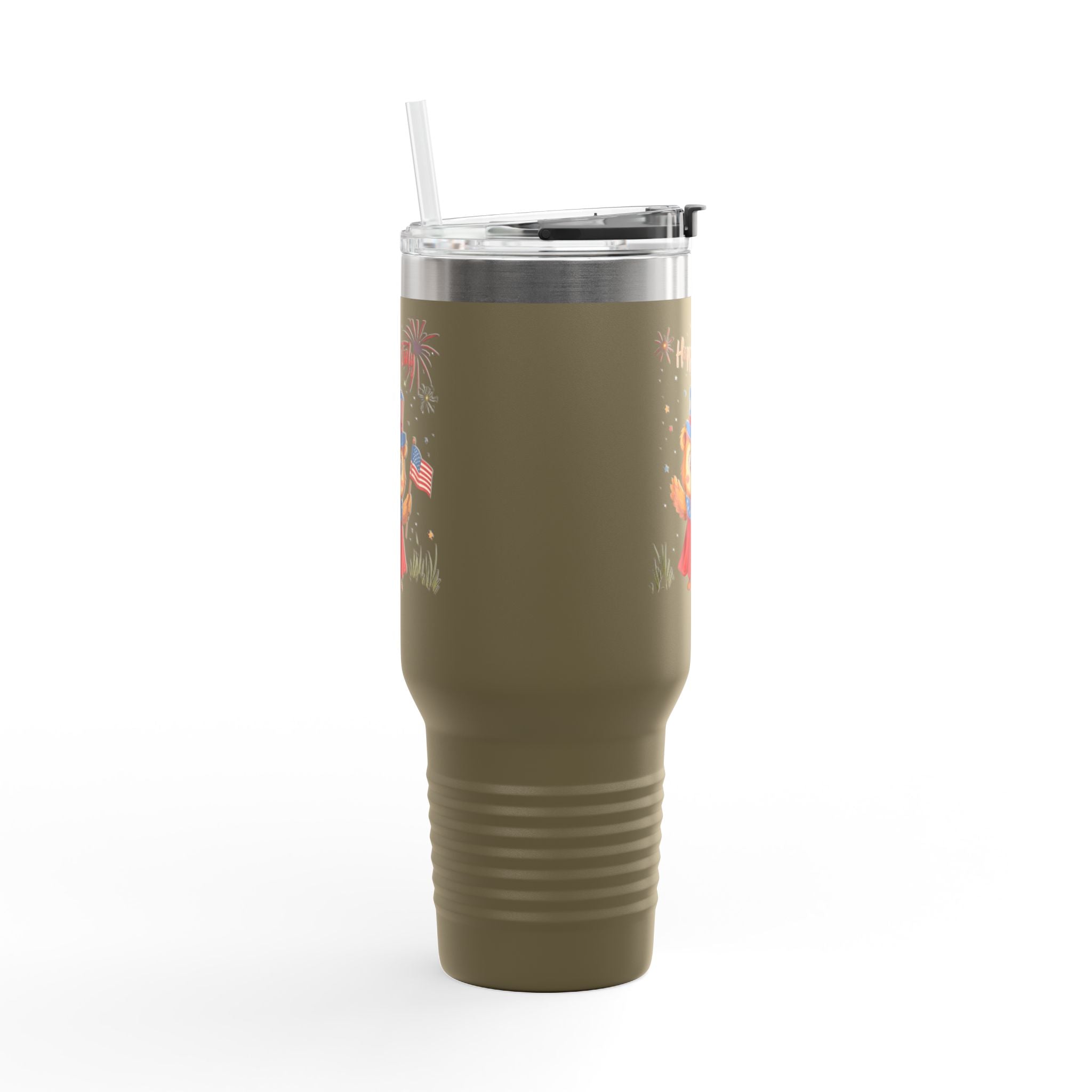 Happy Independence Day  Insulated Travel Mug, 40oz