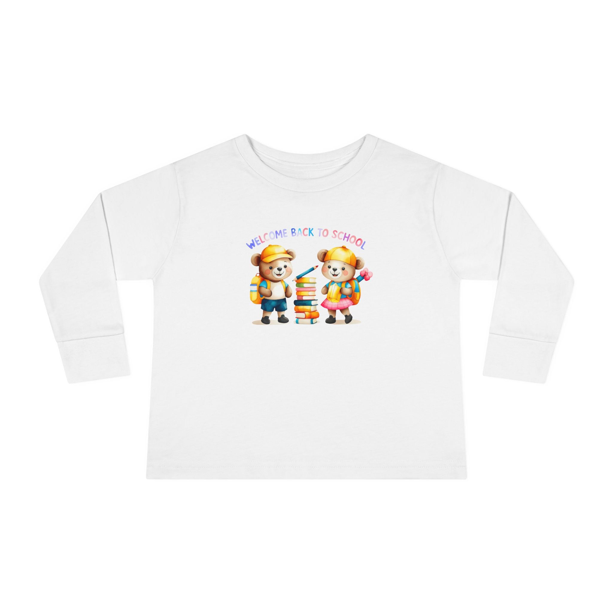 Welcome Back to School Toddler Long Sleeve Tee