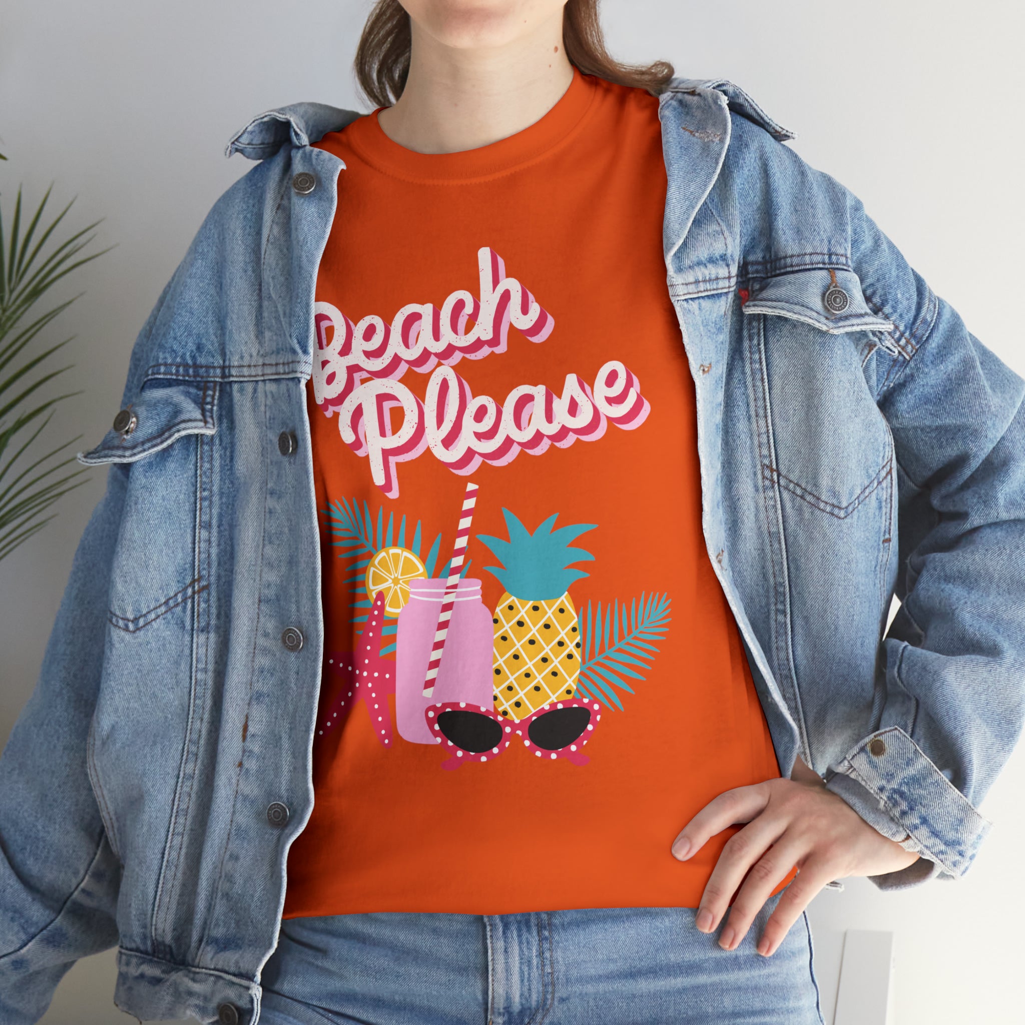 Beach Please Unisex Heavy Cotton Tee