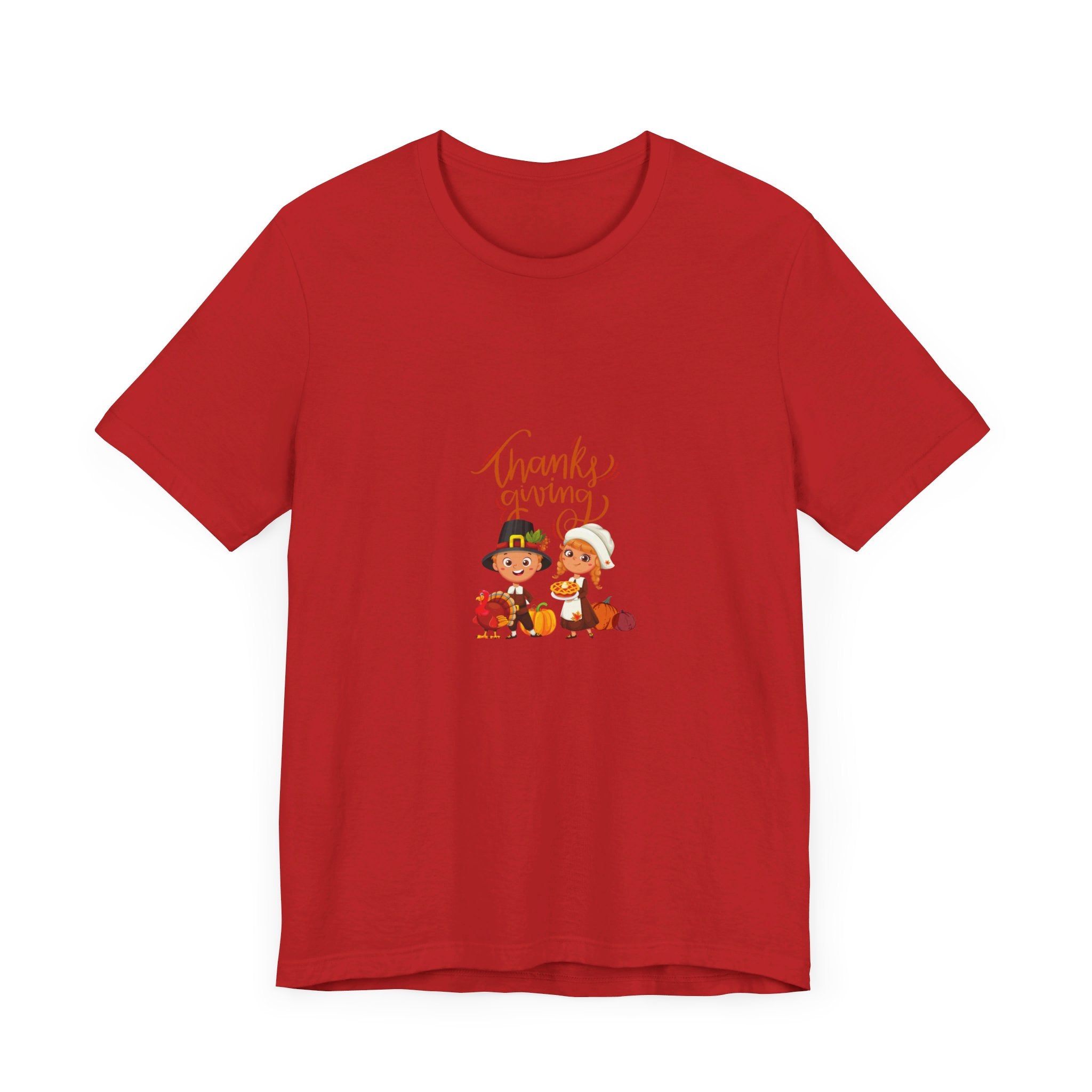 Happy Thanksgiving Unisex Jersey Short Sleeve Tee