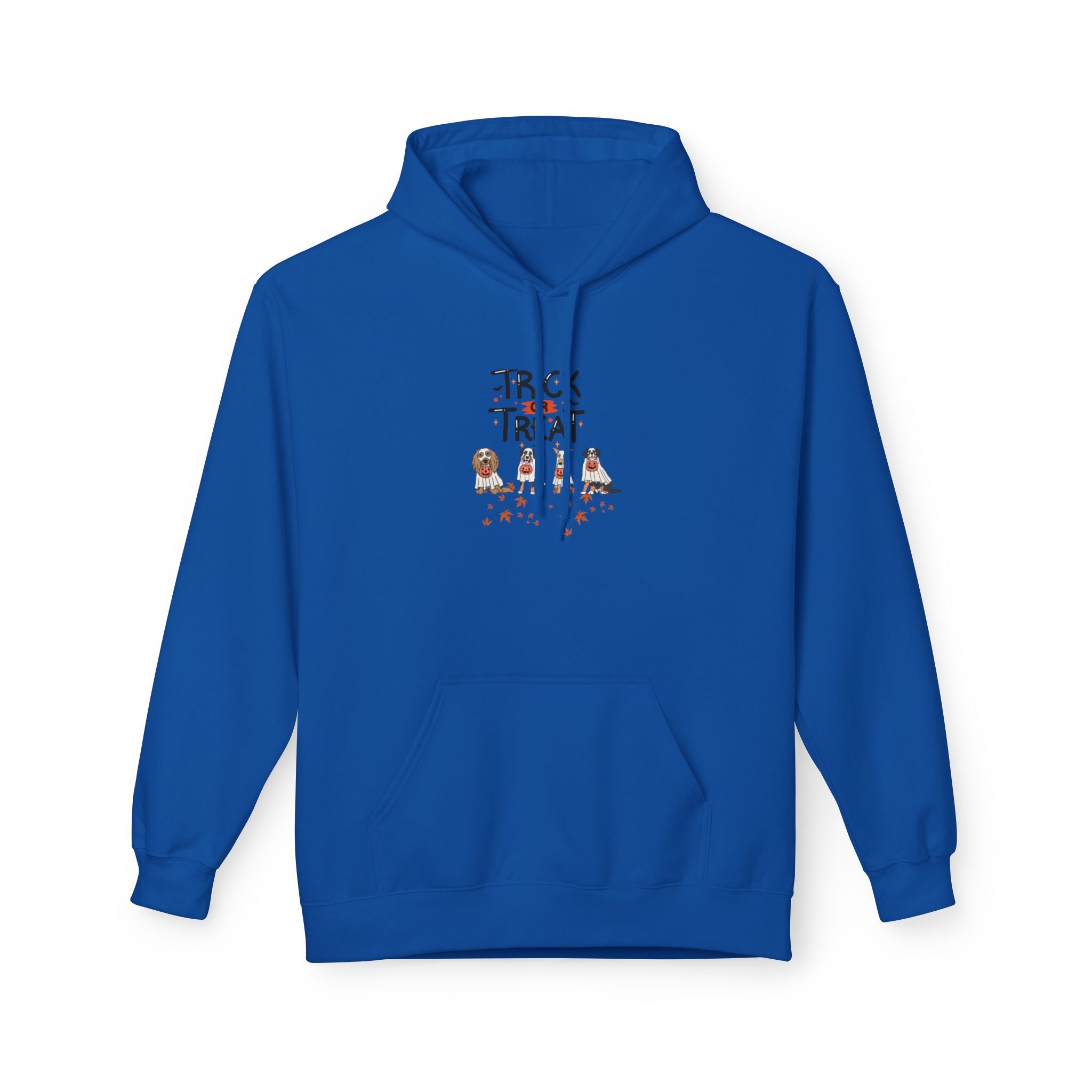 Pooch Trick or Treat Unisex Midweight Softstyle Fleece Hoodie
