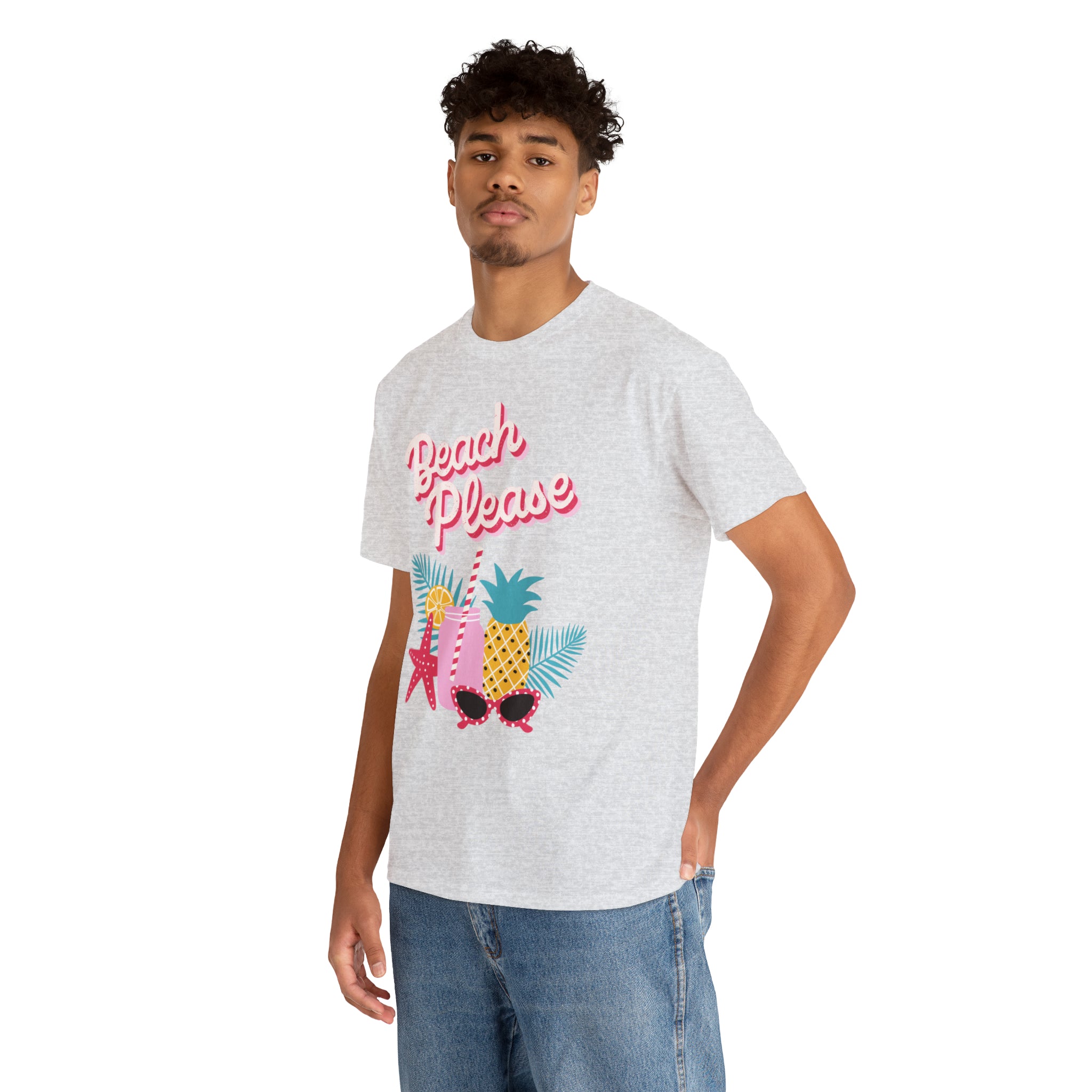 Beach Please Unisex Heavy Cotton Tee