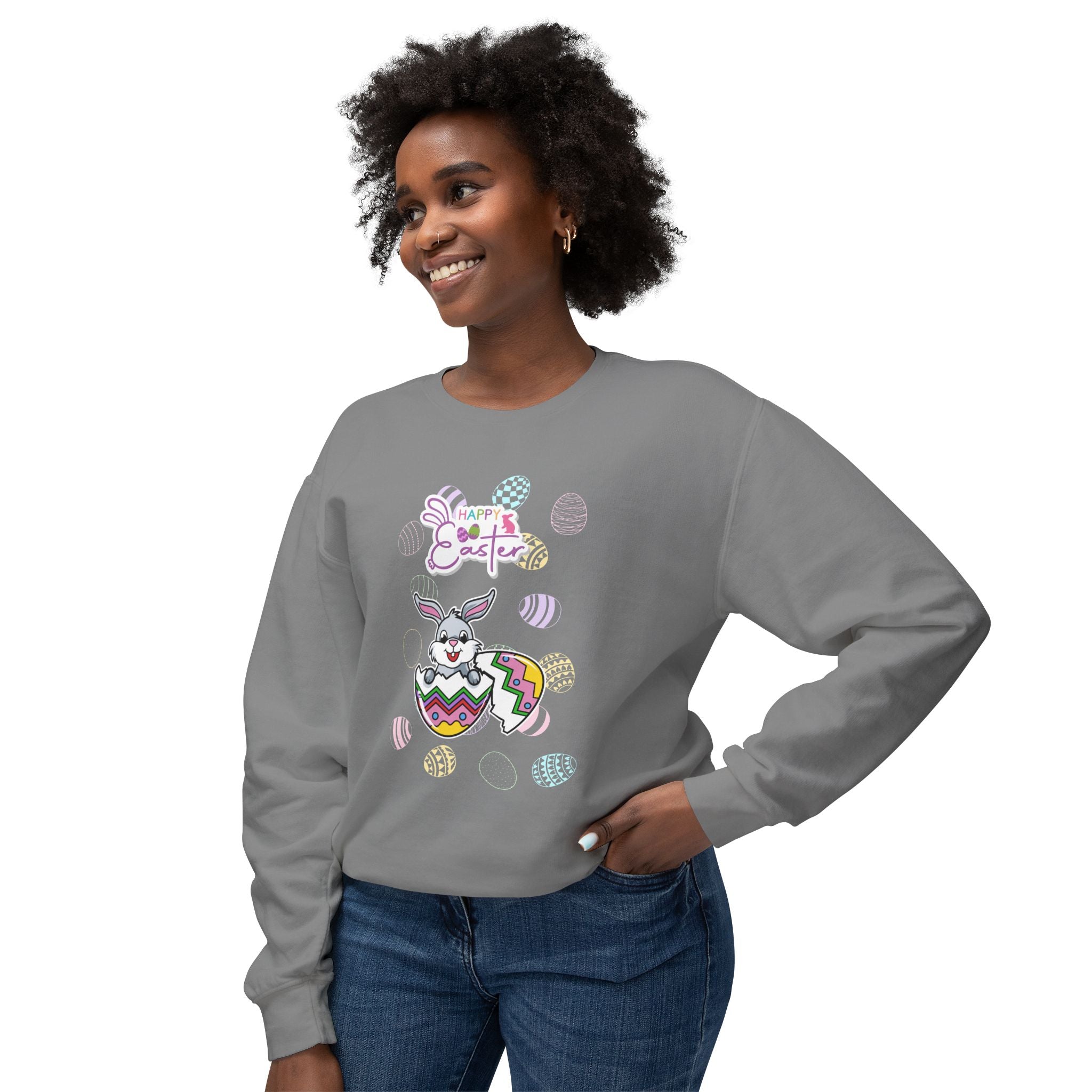 Easter Greetings  Unisex Lightweight Crewneck Sweatshirt