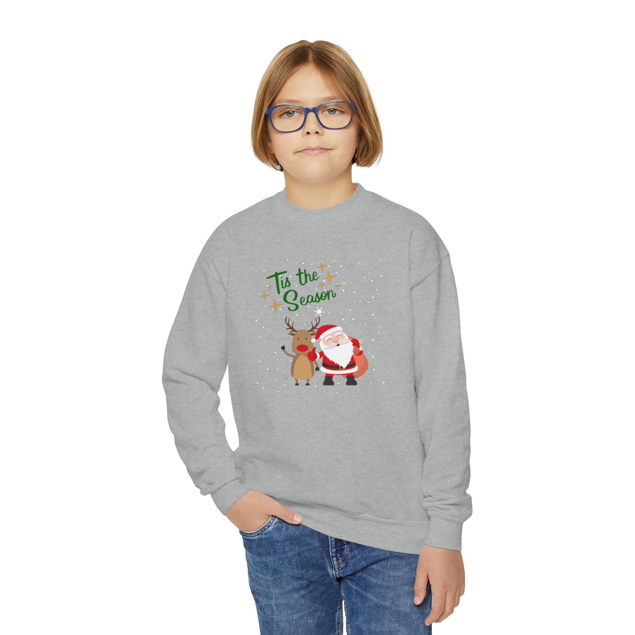 Tis The Season Youth Crewneck Sweatshirt