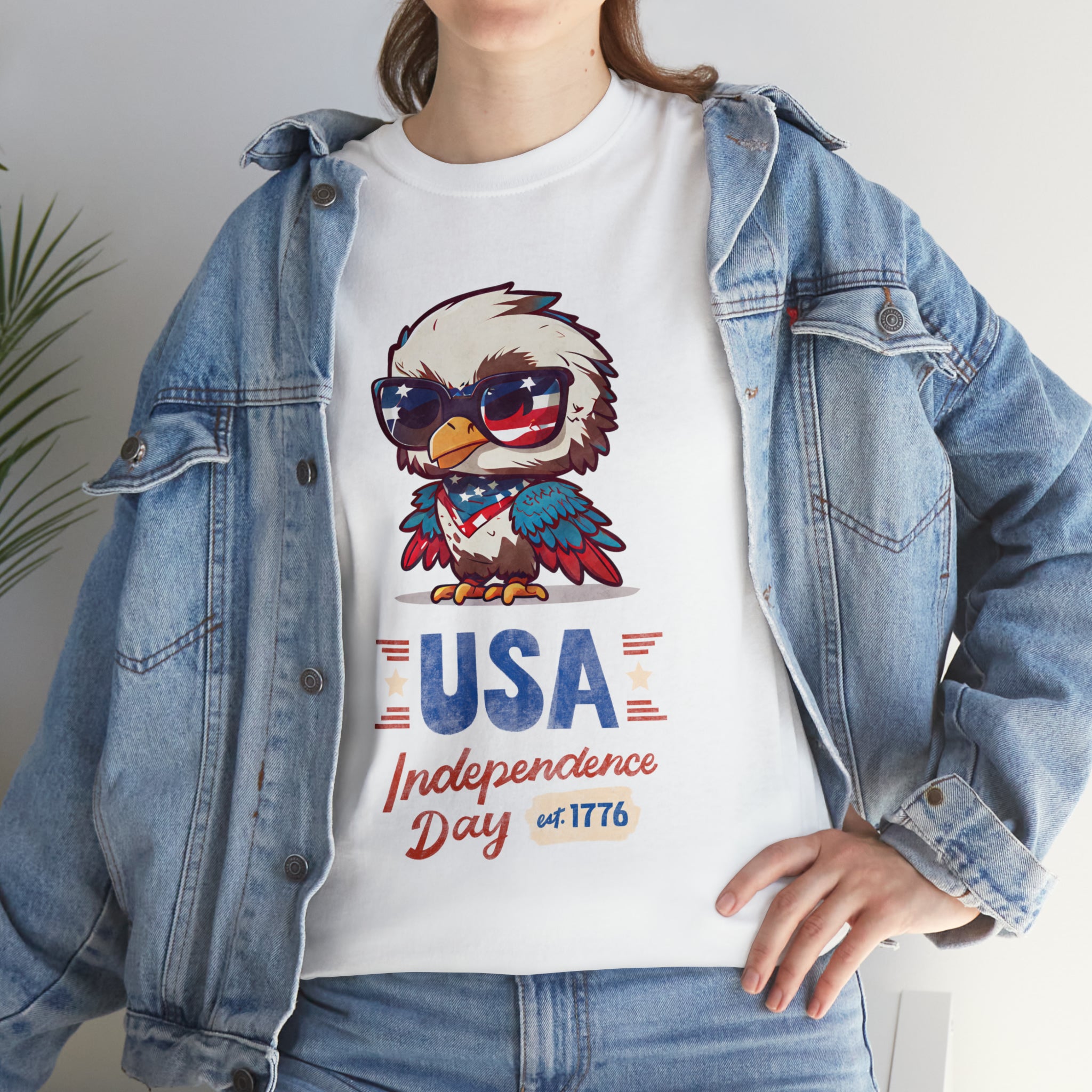 USA Independence Day Unisex Heavy Cotton Tee