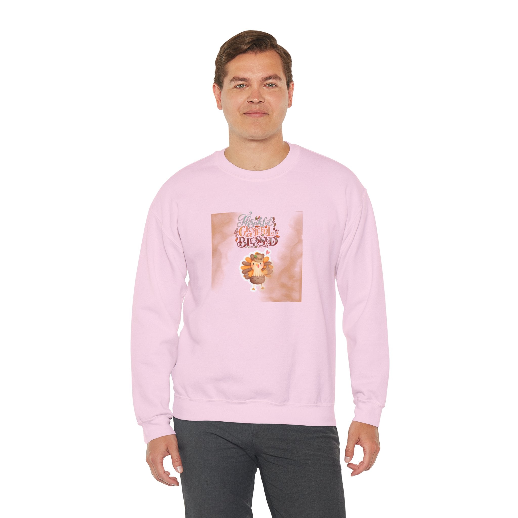 Thankful Grateful Blessed Unisex Heavy Blend™ Crewneck Sweatshirt