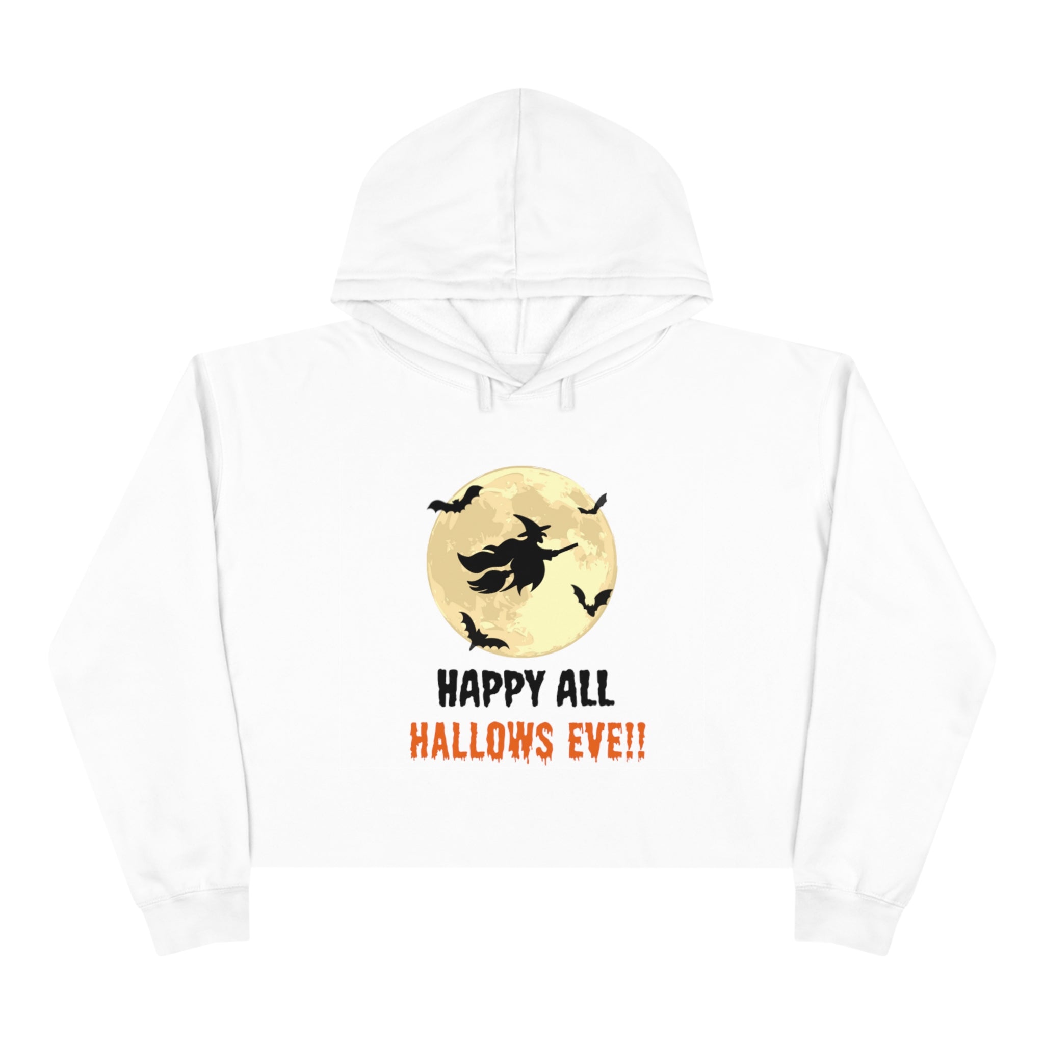 Happy All Hallows Eve Crop Hoodie