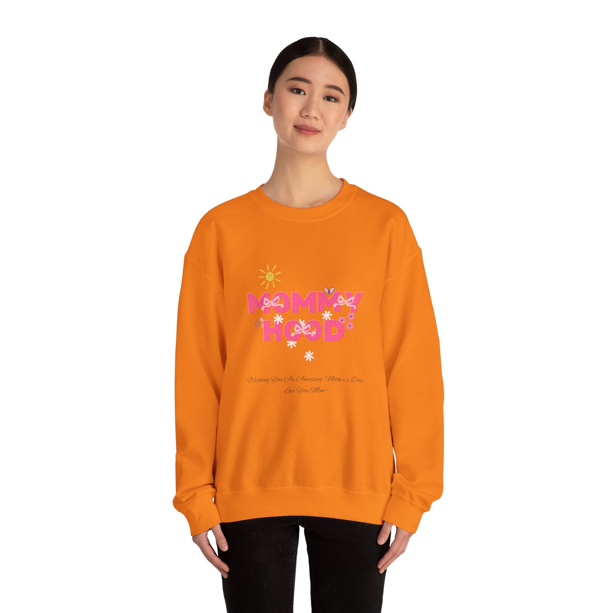 Mommy Hood Unisex Crewneck Sweatshirt