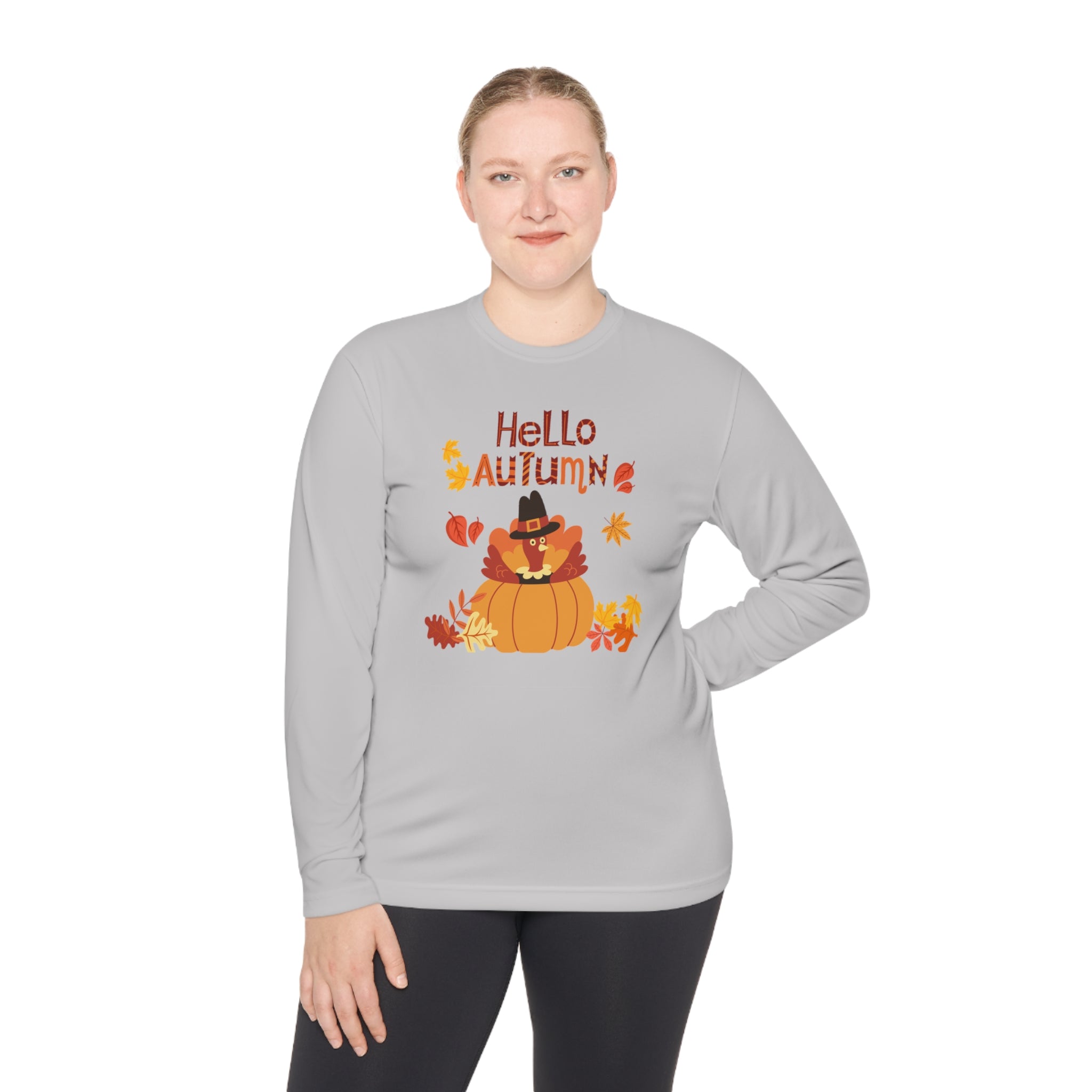 Hello Autumn Unisex Lightweight Long Sleeve Tee
