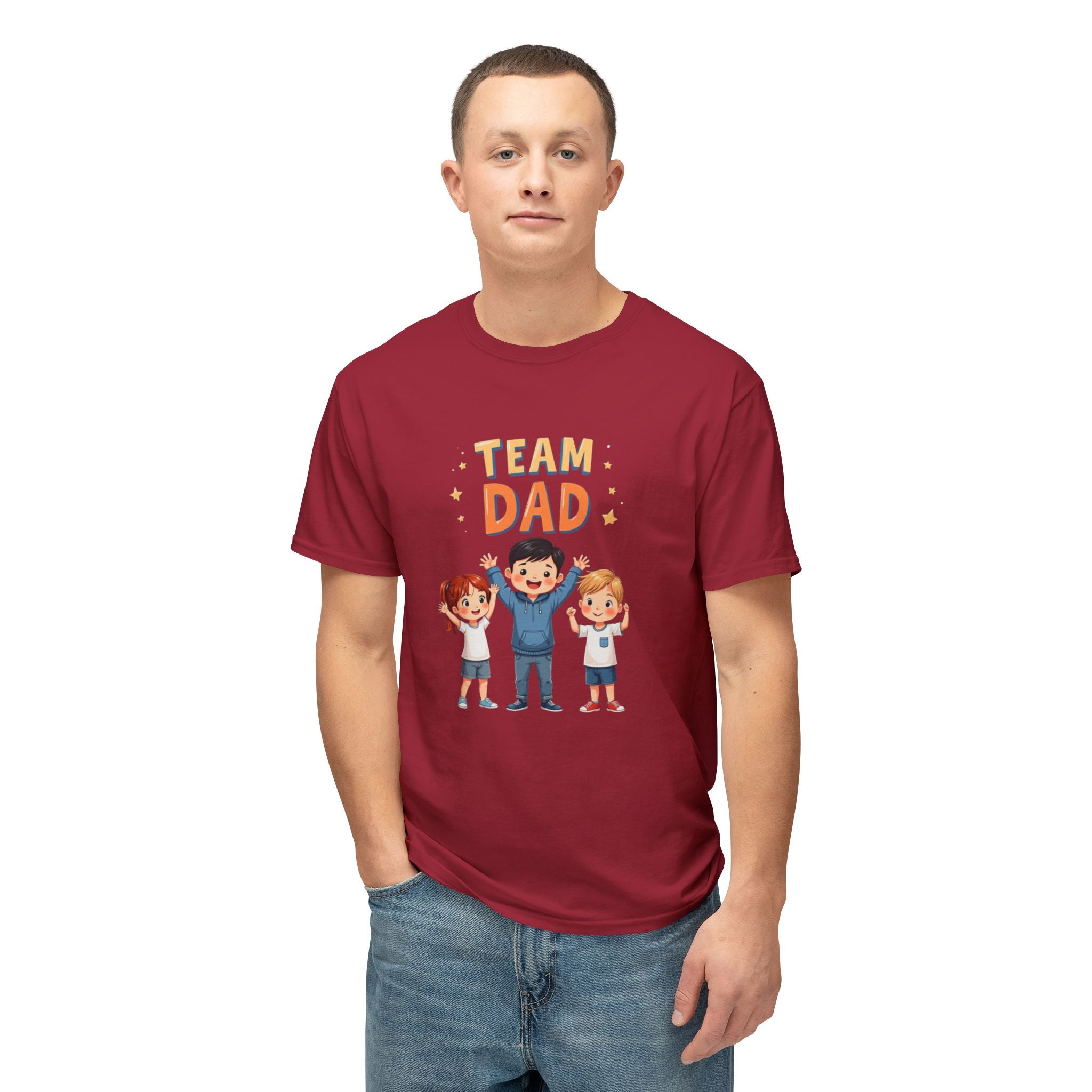 Team Dad Unisex HD Cotton T-shirt, Father’s Day Gift