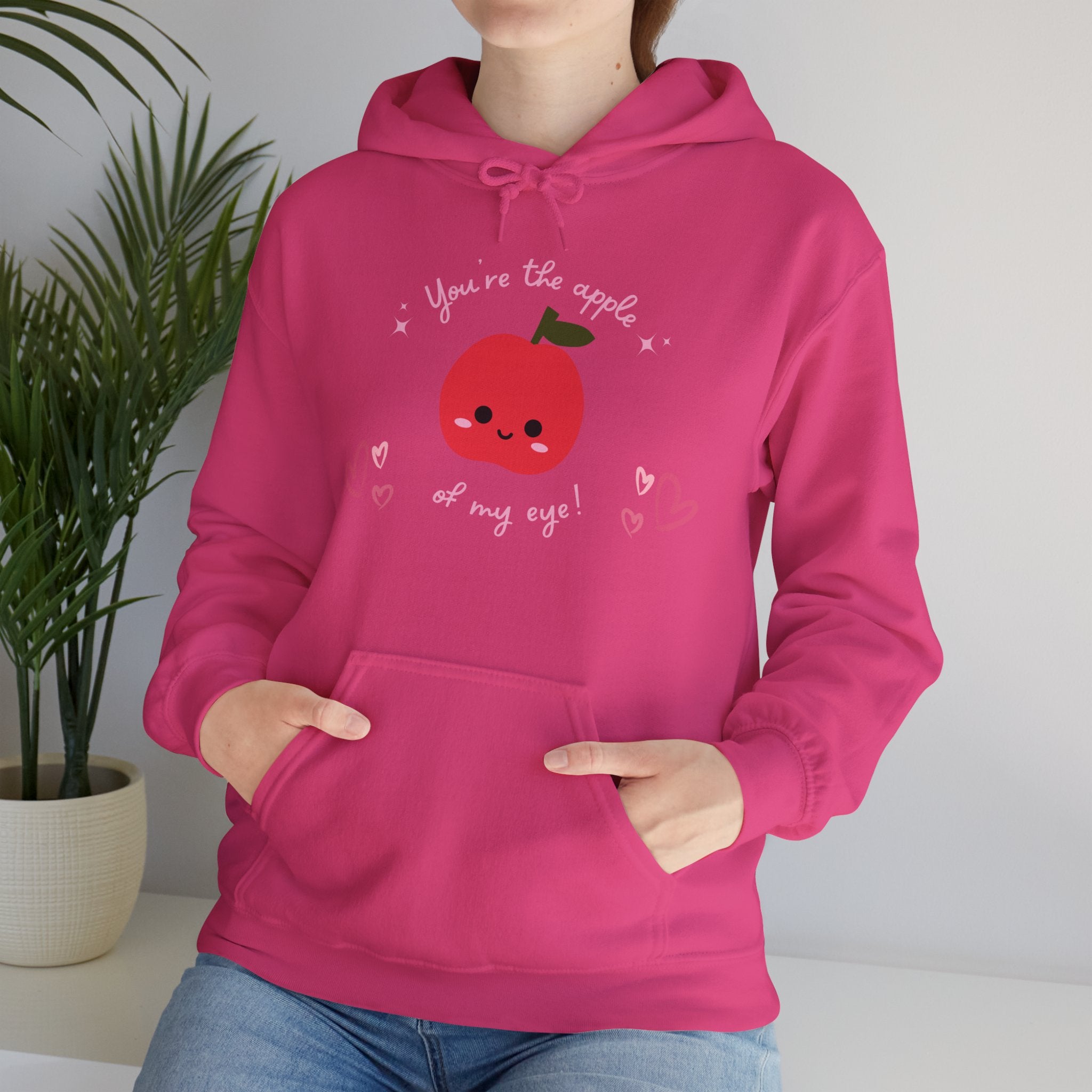 You Are The Apple Of My Eyes Unisex Heavy Blend™ Hooded Sweatshirt