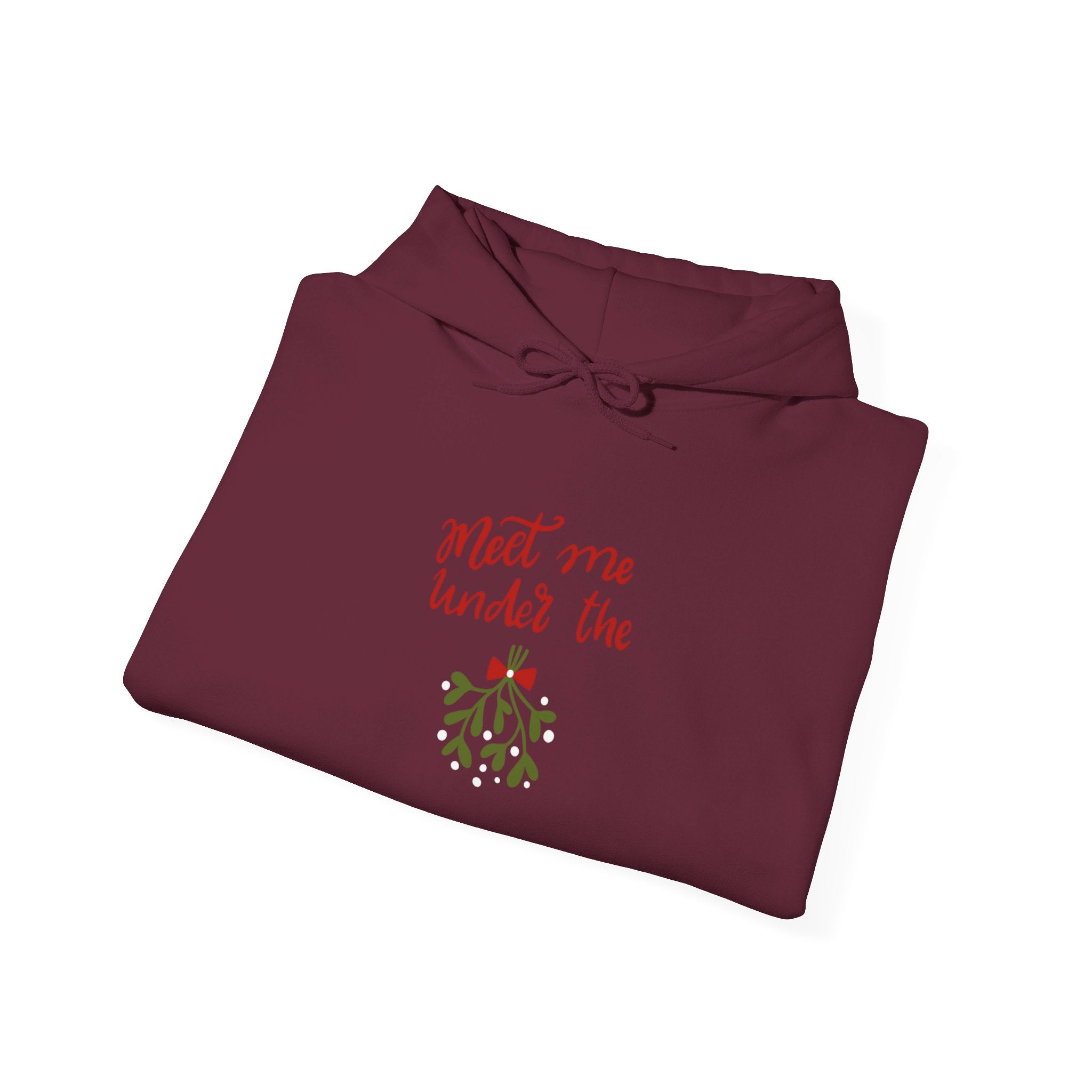 Meet Me Under The Mistletoe Unisex Heavy Blend™ Hooded Sweatshirt