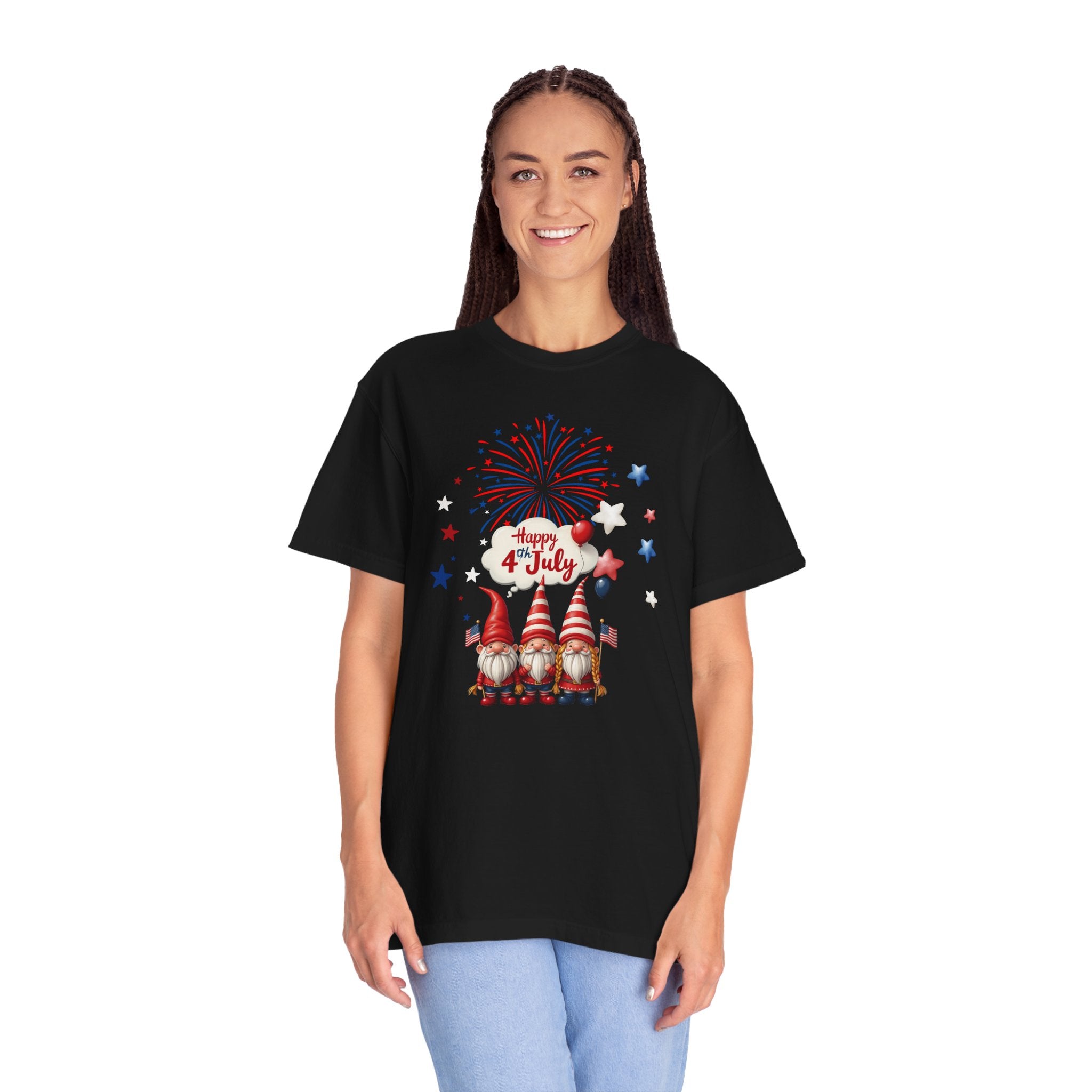 Gnome 4th of July T-shirt for 4th of July, Unisex Summer Tee