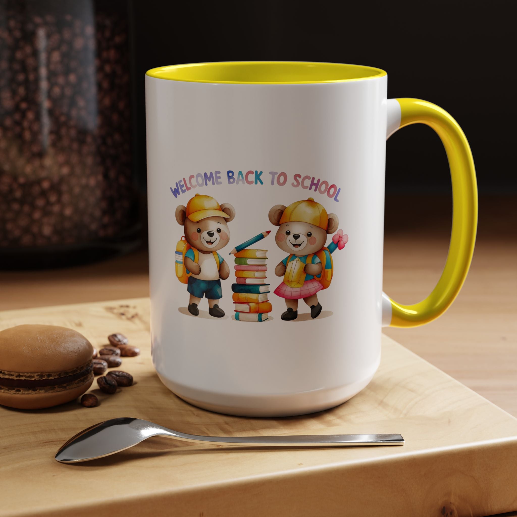 Welcome Back to School Bear Coffee Mug - 11oz, 15oz