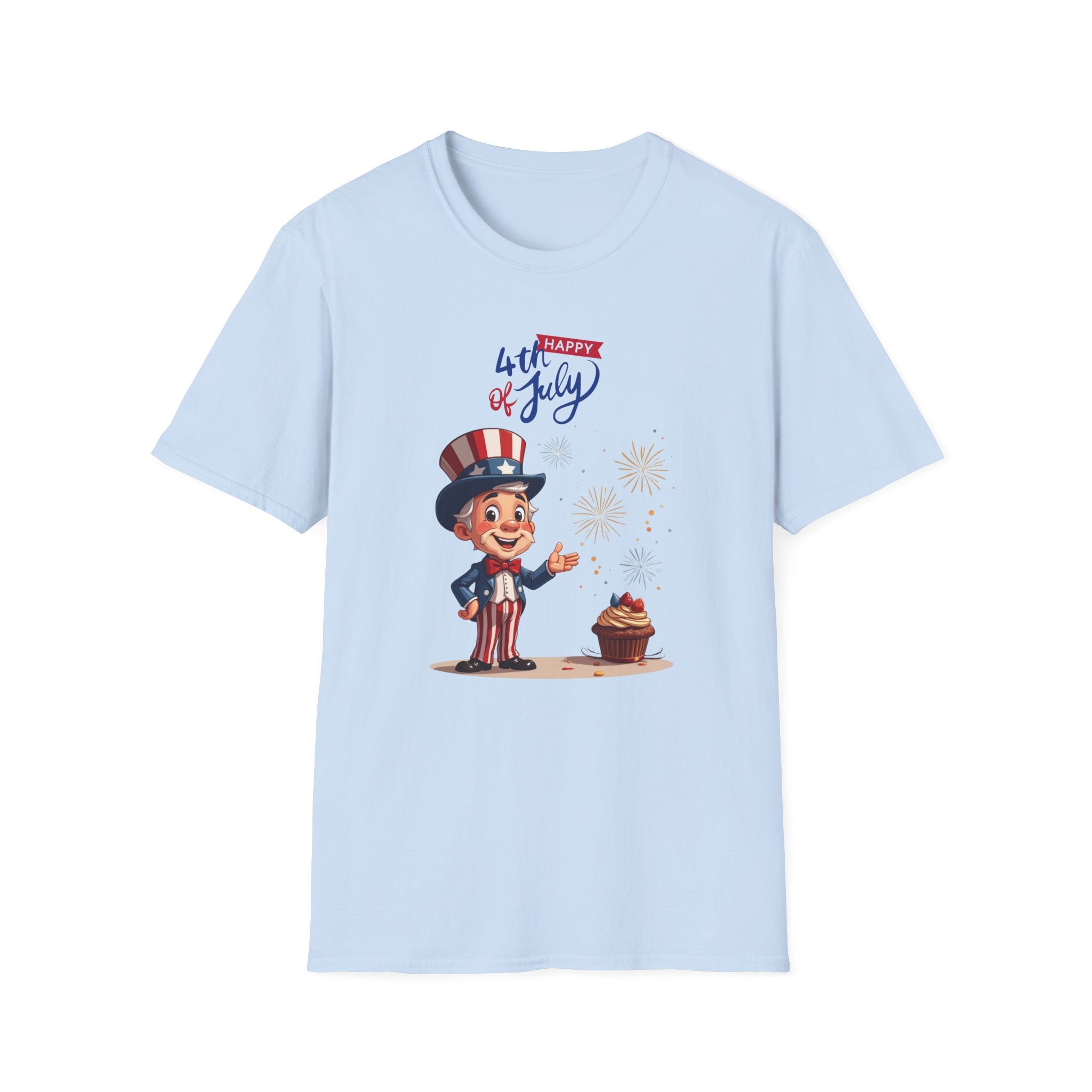 Uncle Sam Happy 4th of July Unisex Soft-style T-Shirt