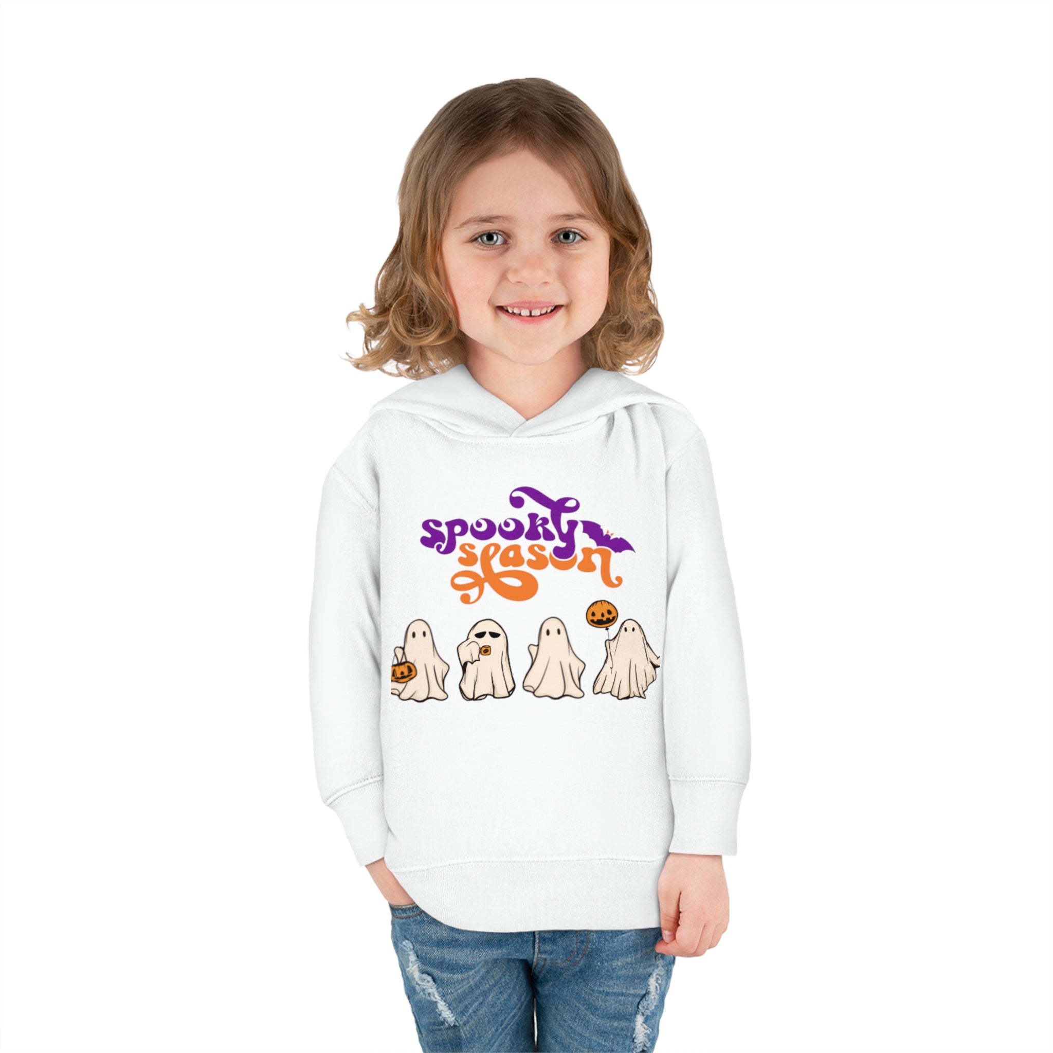 Spooky Season Toddler Pullover Fleece Hoodie