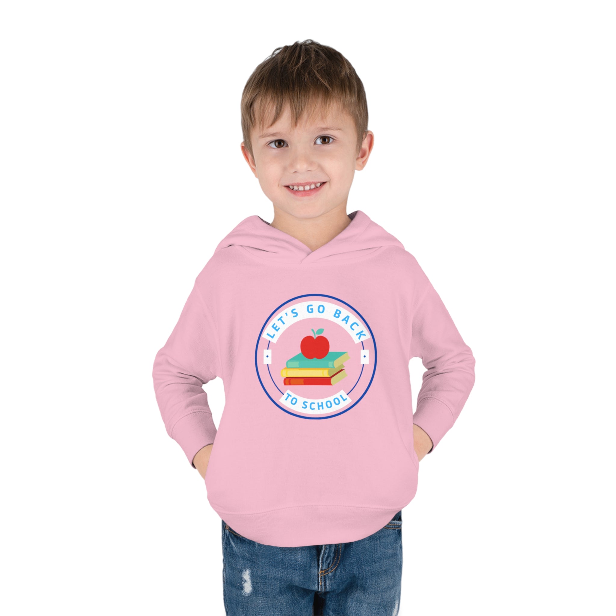 Let's Go Back To School Toddler Pullover Fleece Hoodie