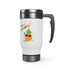 Hello Pineapple Summer Stainless Steel Travel Mug with Handle, 14oz