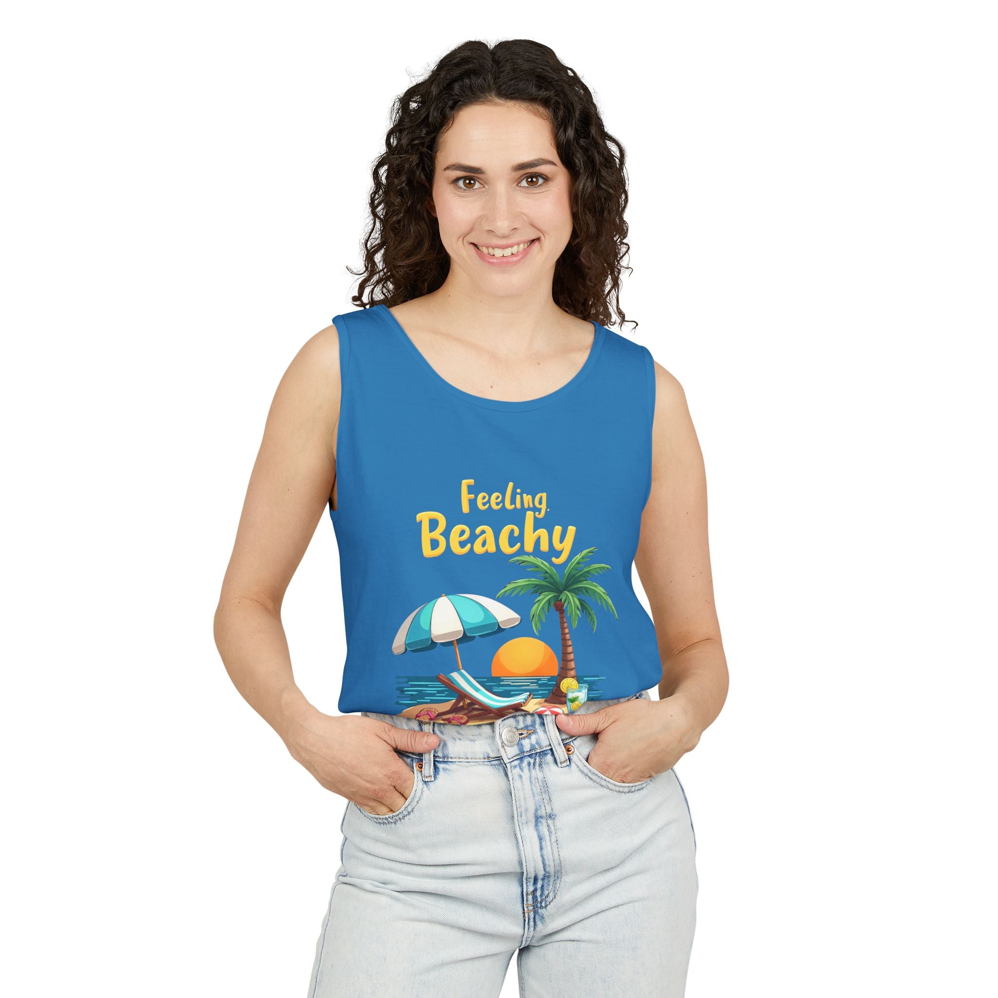 Feeling Beachy Unisex Tank Top