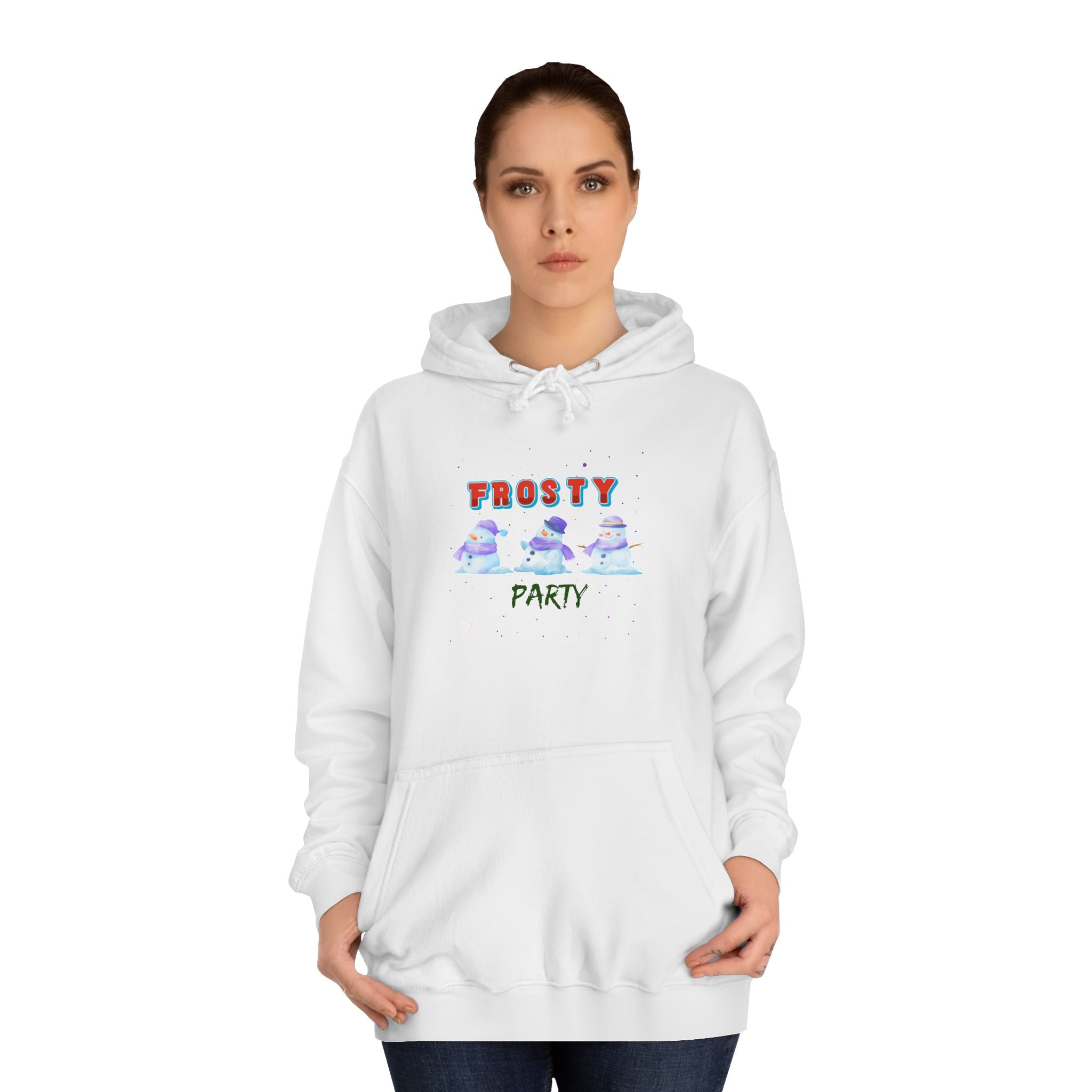 Frosty Party Unisex College Hoodie