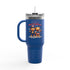 Happy 4th of July Teddy Bear Couple Insulated Travel Mug, 40oz