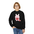 V-Day Bunny Youth Crewneck Sweatshirt