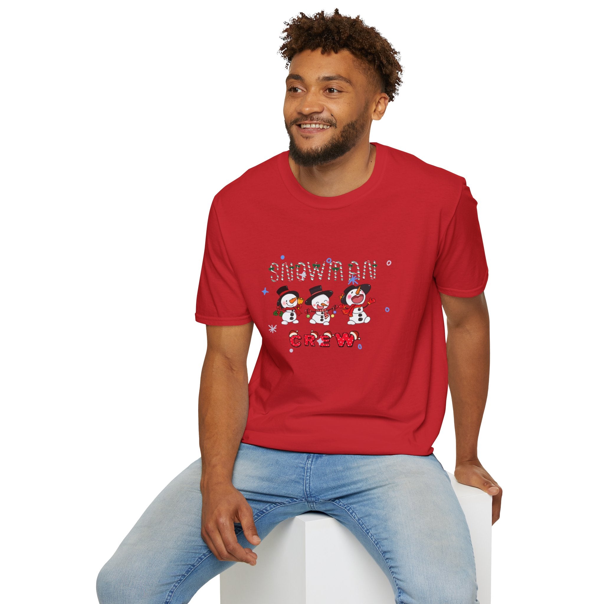 Snowman Crew Unisex Softstyle T-Shirt