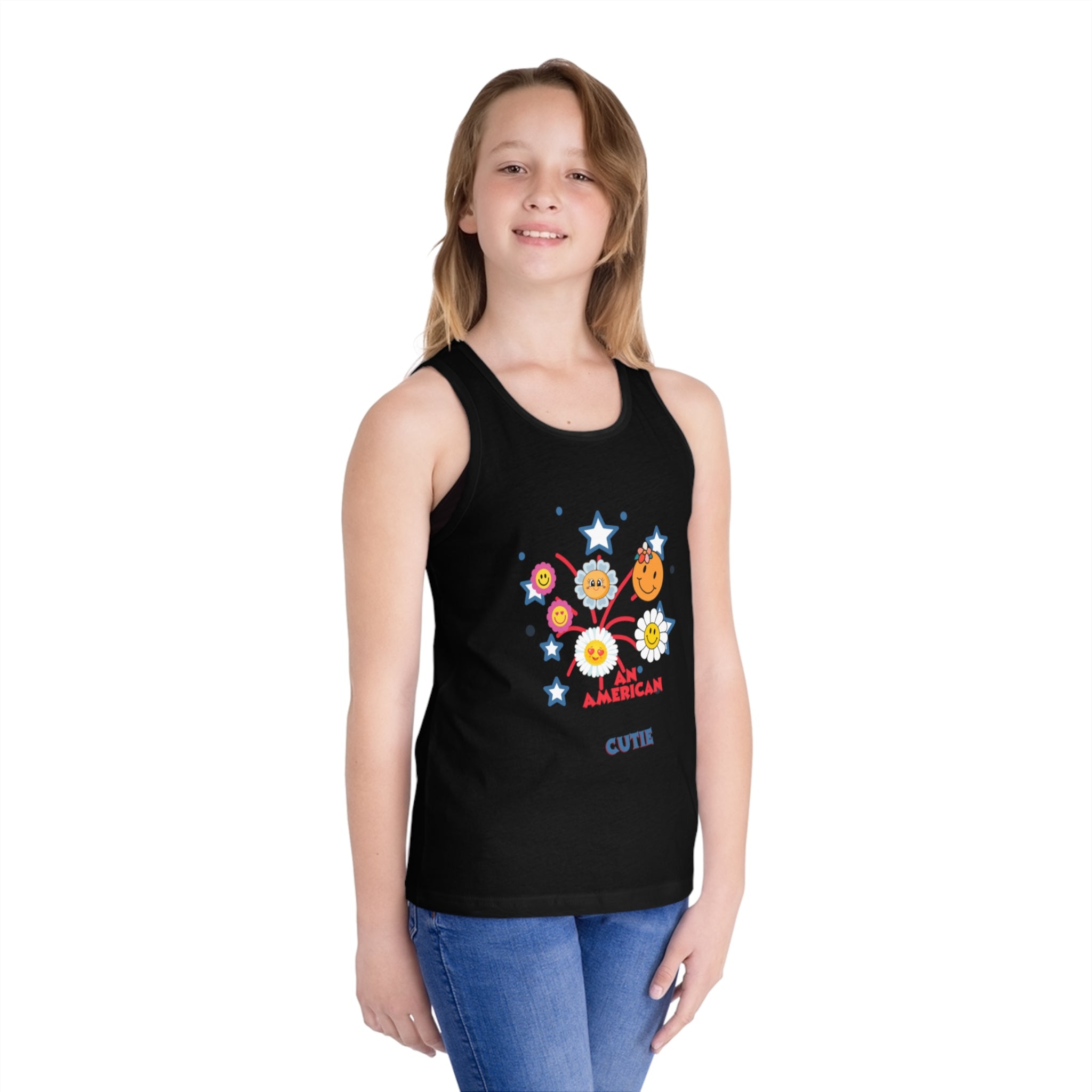 An American Cutie Kid's Jersey Tank Top