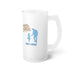 Dad's Pride Frosted Glass Beer Mug