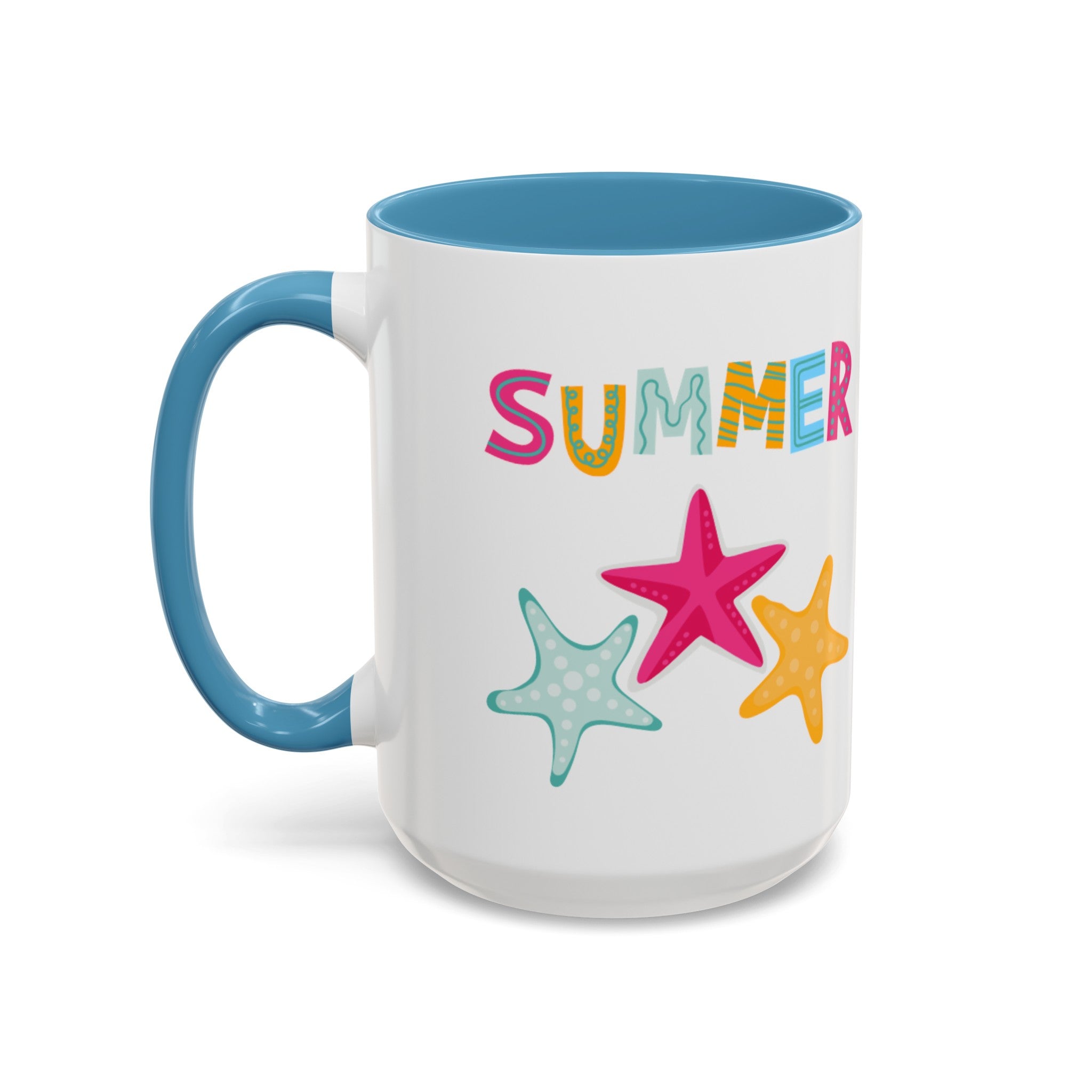 Summer Starfish Accent Coffee Mug (11, 15oz)