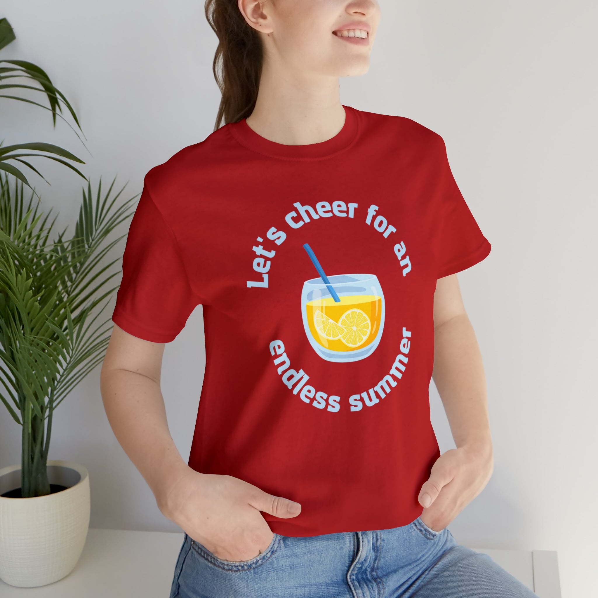 Let's  Cheer For An Endless Summer Unisex Jersey Short Sleeve Tee