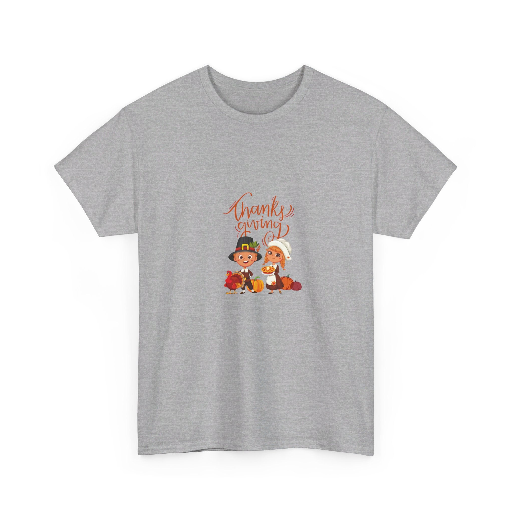 Happy Thanksgiving Unisex Heavy Cotton Tee