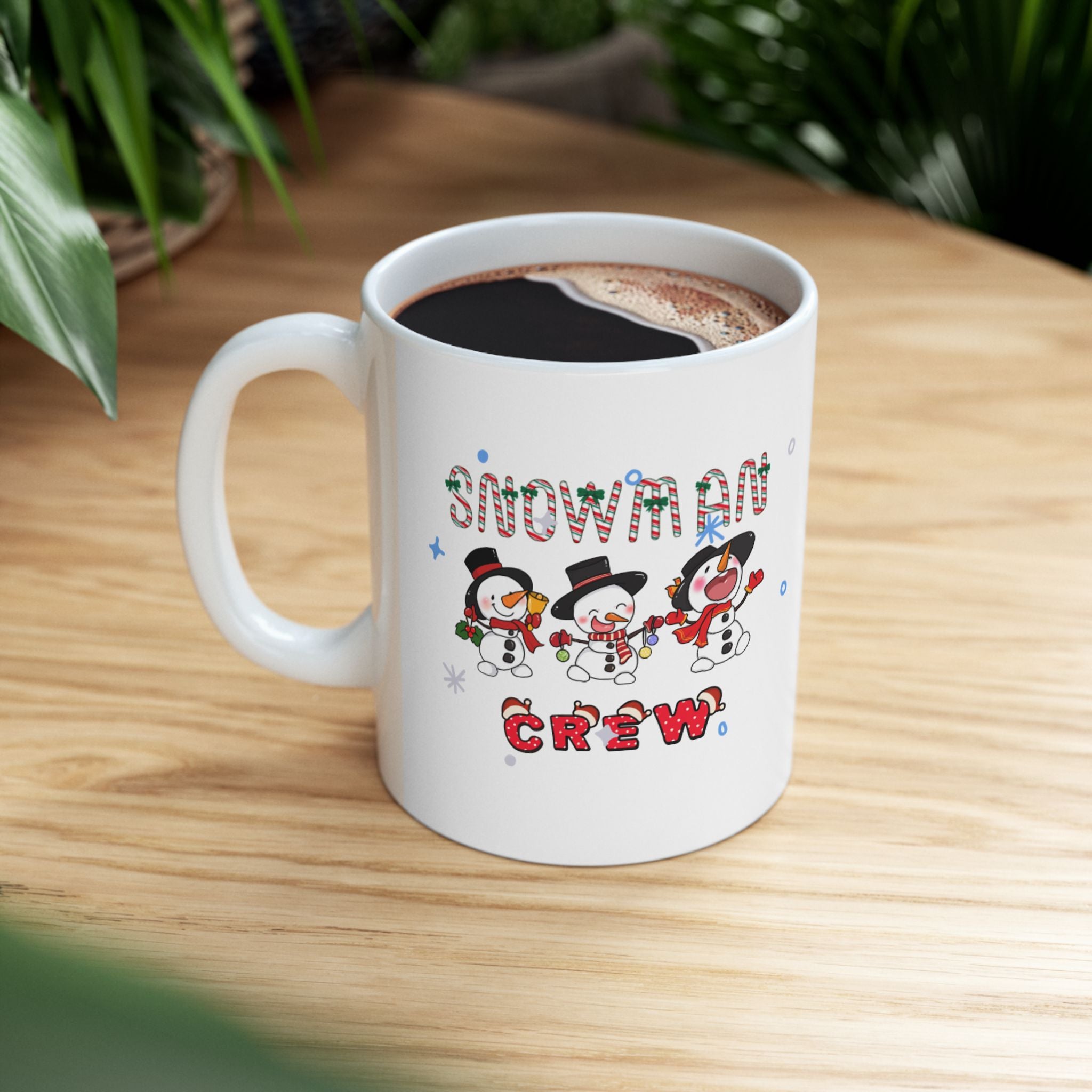 Snowman Crew Ceramic Mug, (11oz, 15oz)