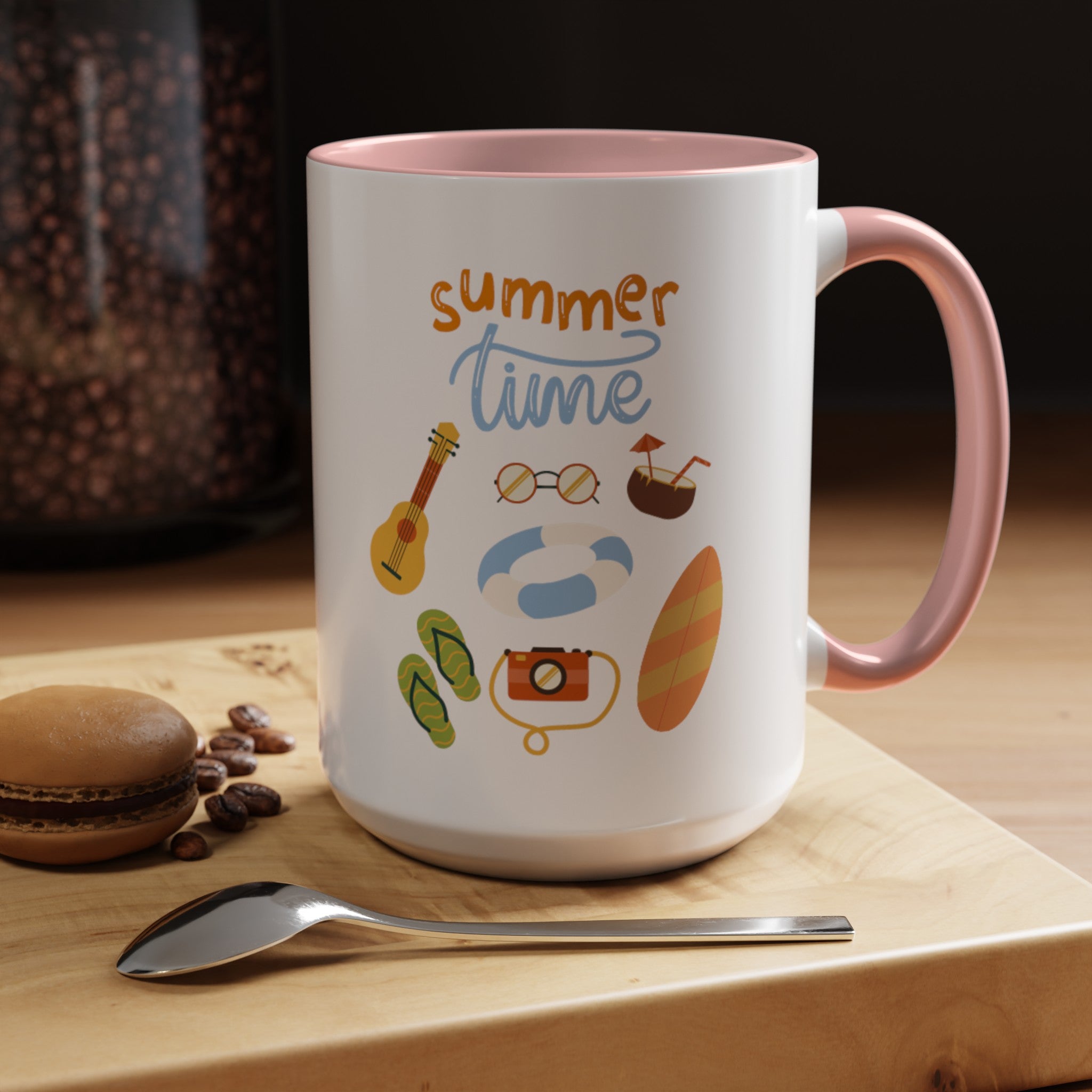 Summertime Fun Accent Coffee Mug (11, 15oz)