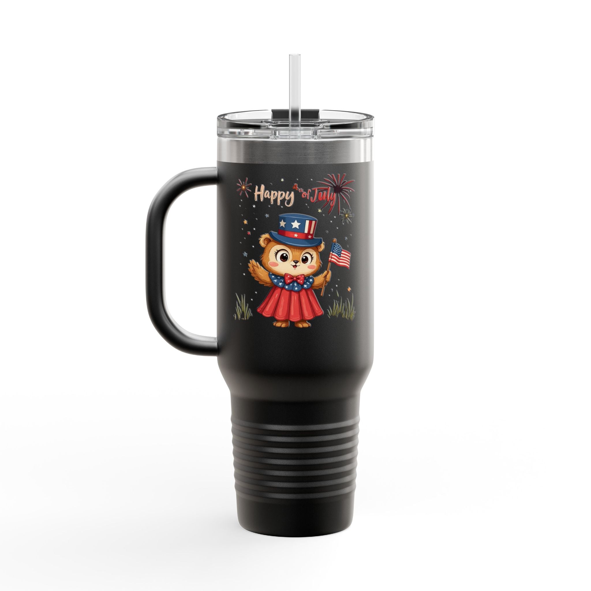 Happy Independence Day  Insulated Travel Mug, 40oz