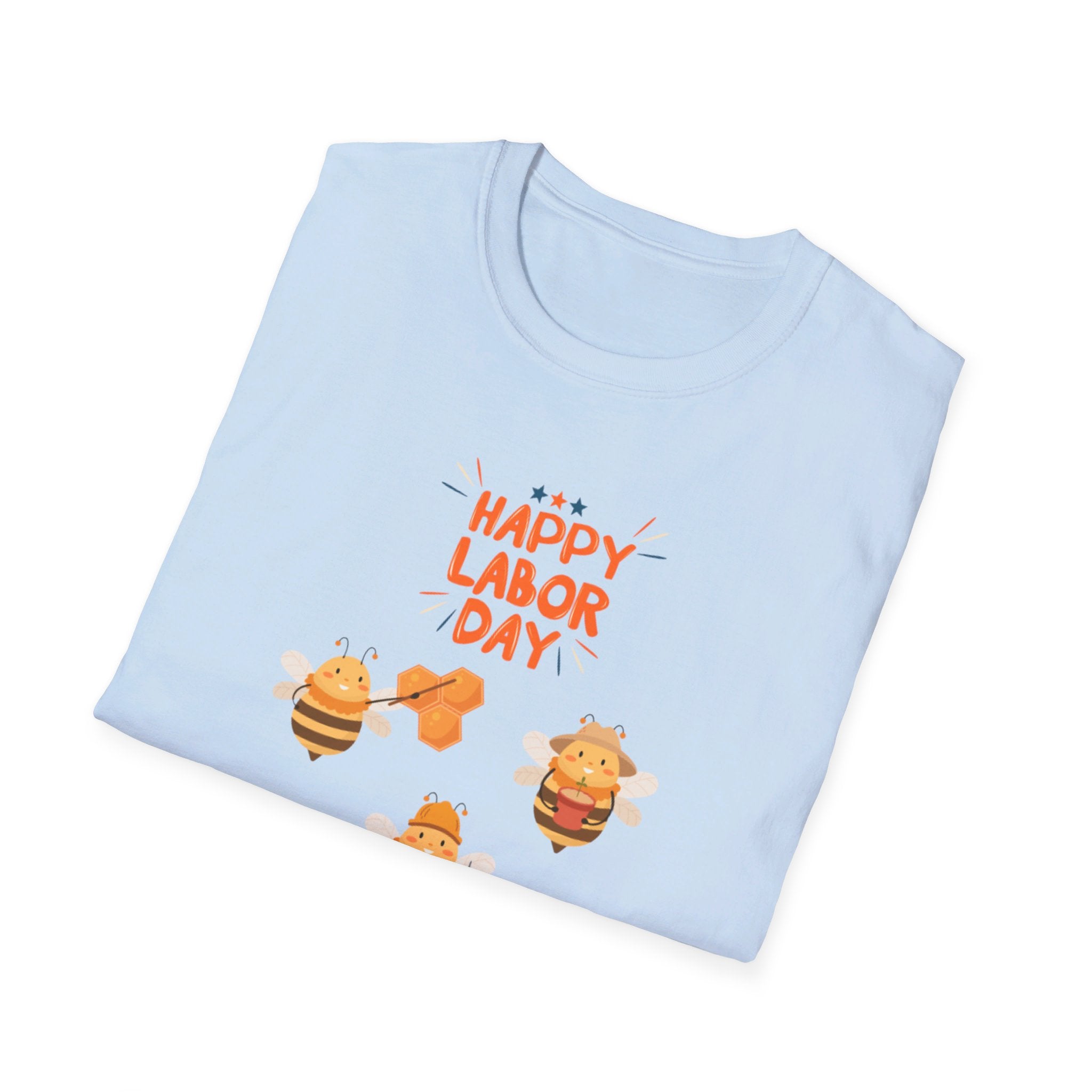 Bee Labor Day Unisex Softstyle T-Shirt