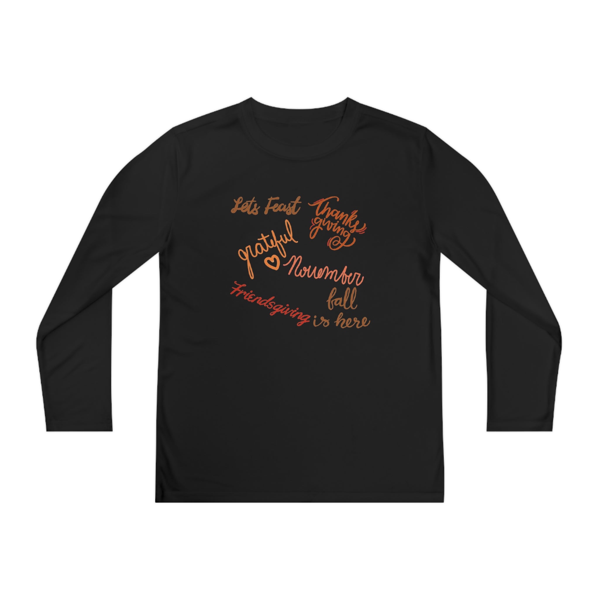 Thanksgiving Season Youth Long Sleeve Competitor Tee
