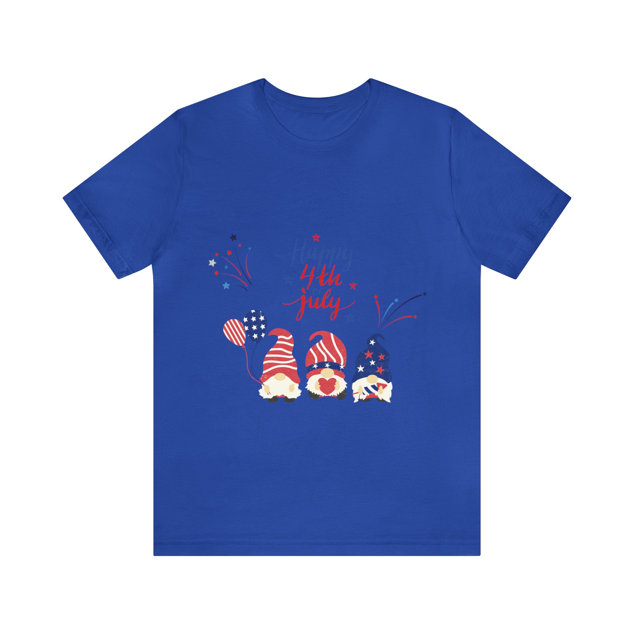 Happy 4th Of July Gnome Unisex Jersey Short Sleeve Tee