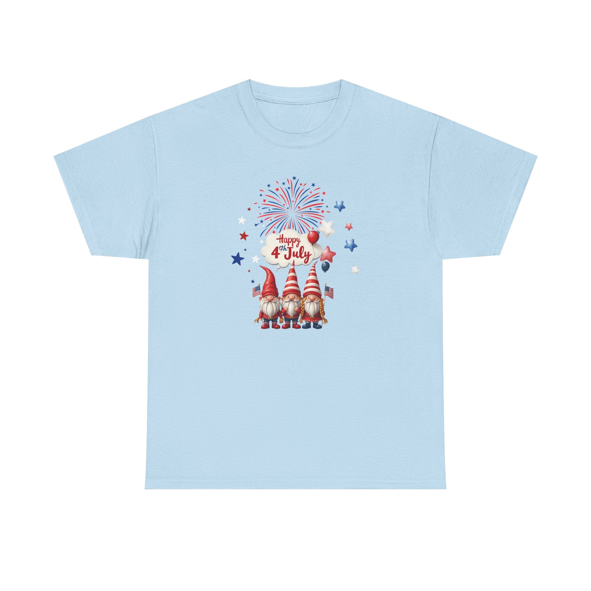 Gnome 4th of July Unisex Heavy Common Tee