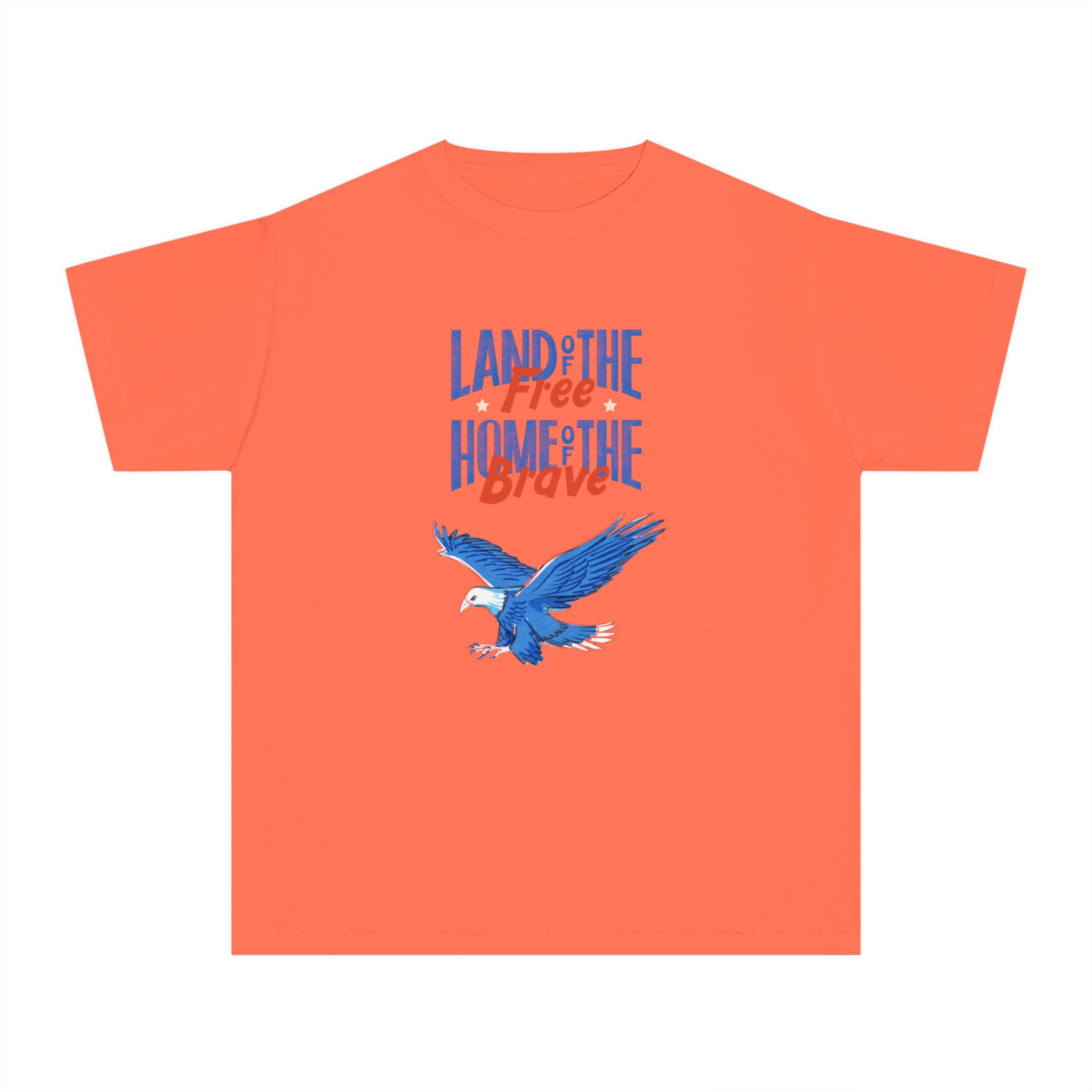 Land Of The Free Home Of The Brave Youth Midweight Tee