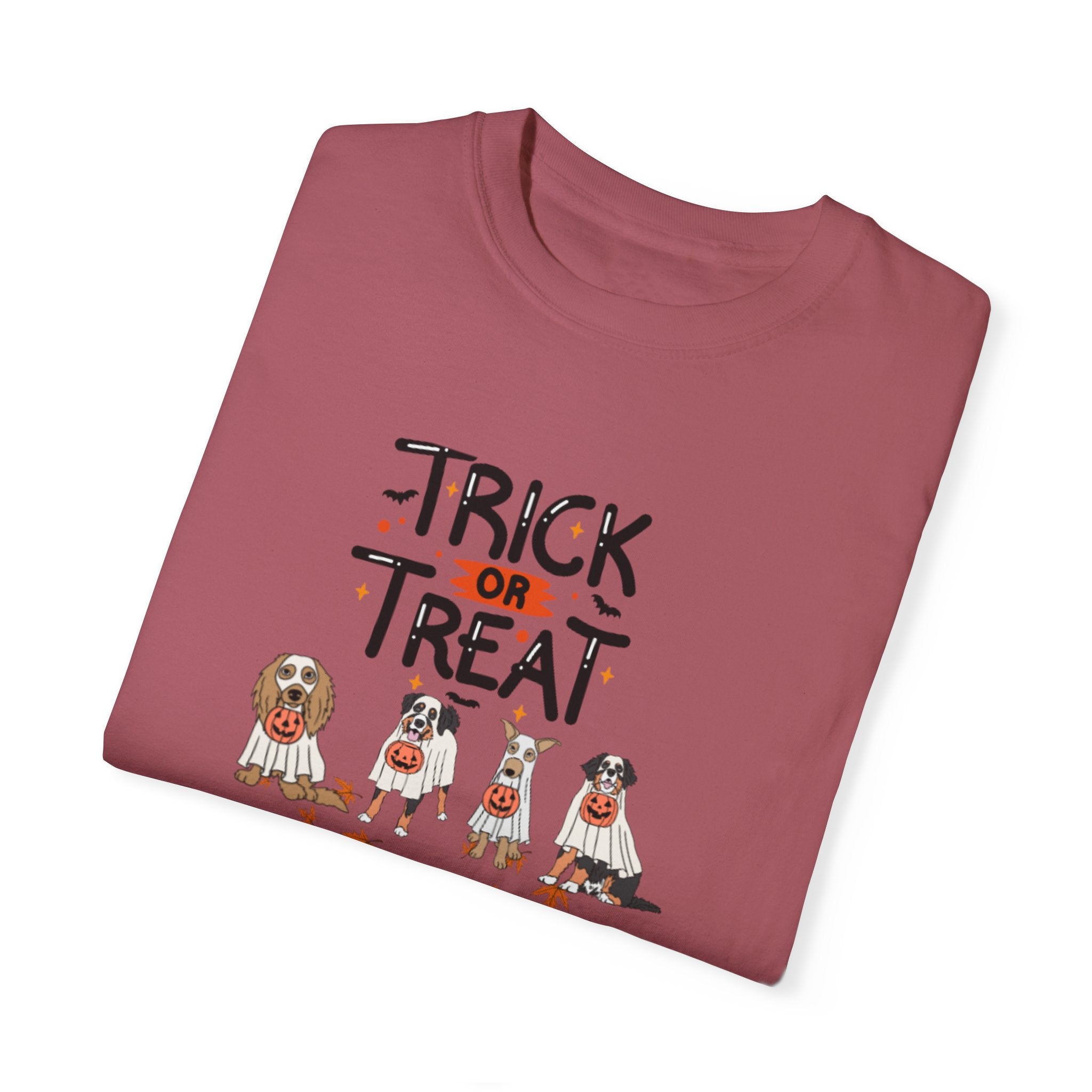 Pooch Trick or Treat Unisex Garment-Dyed T-shirt