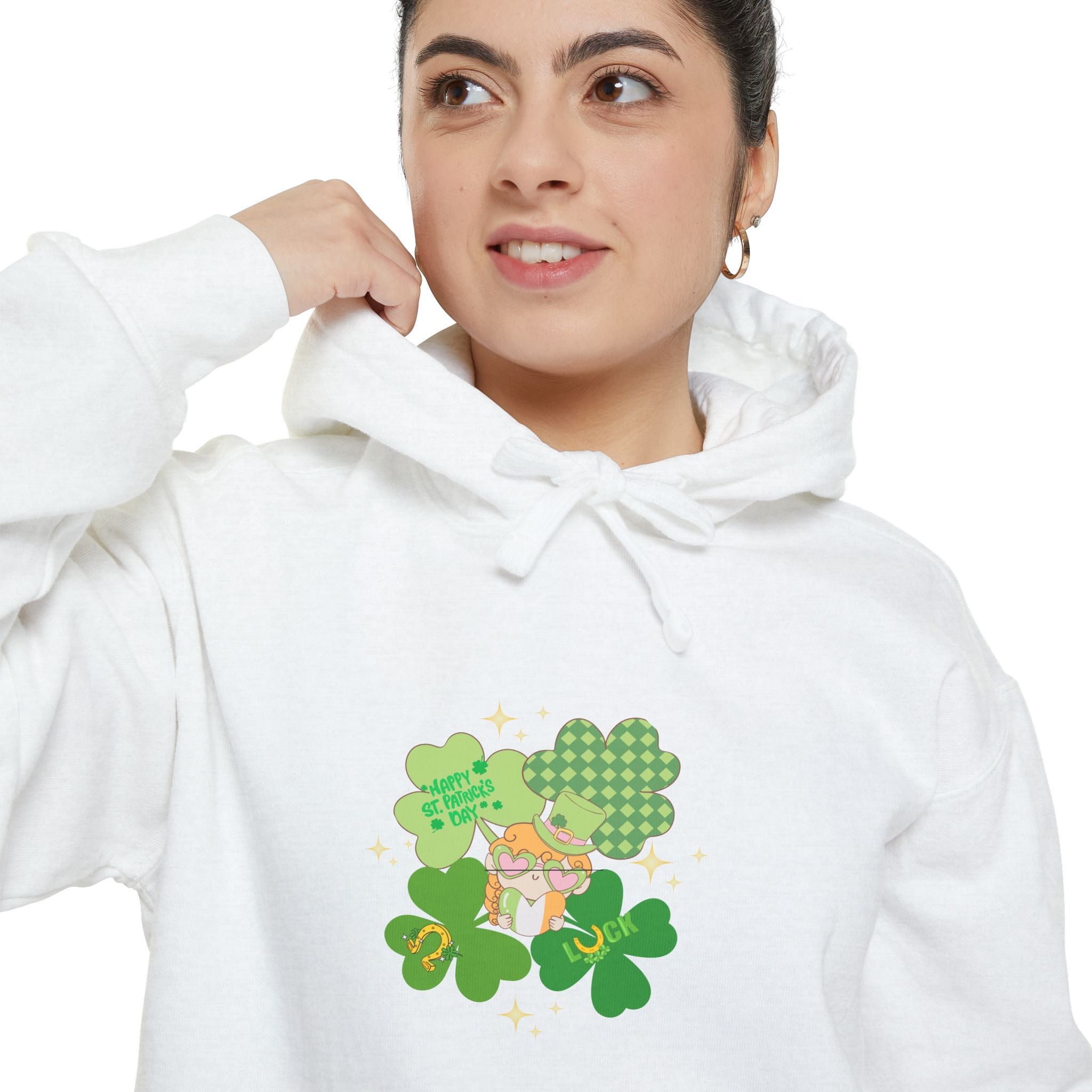 Retro St.Paddy's Day Unisex Garment-Dyed Hoodie